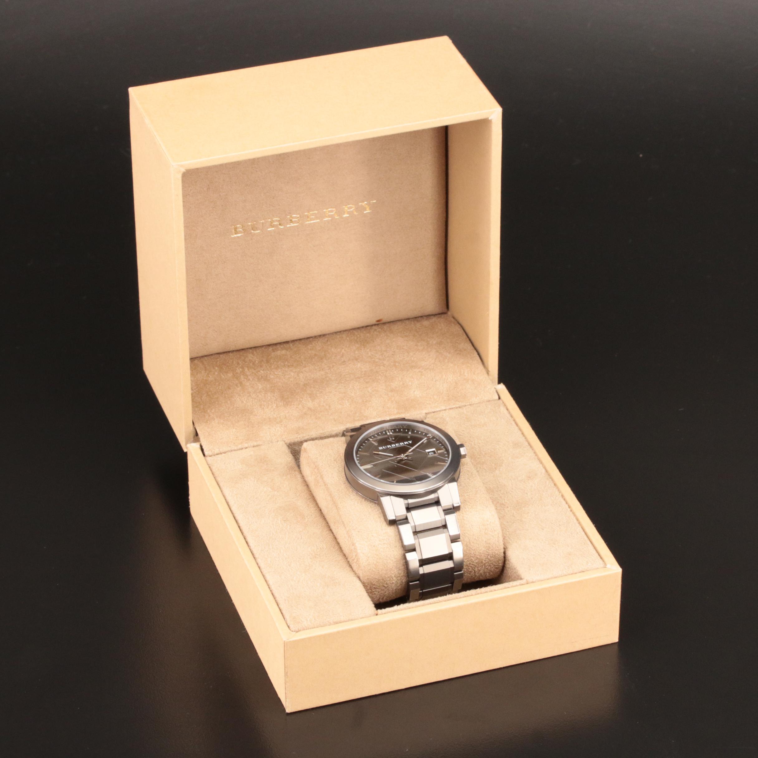 Burberry Gunmetal PVD Stainless Steel Watch