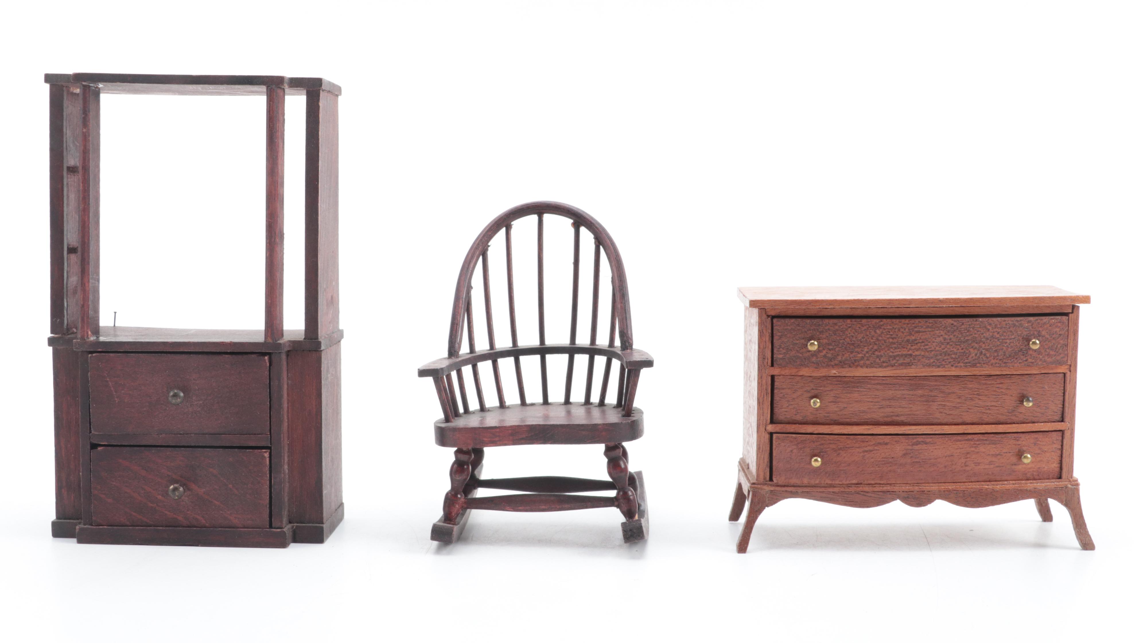 Doll House Furniture and Accessories, Mid to Late 20th Century