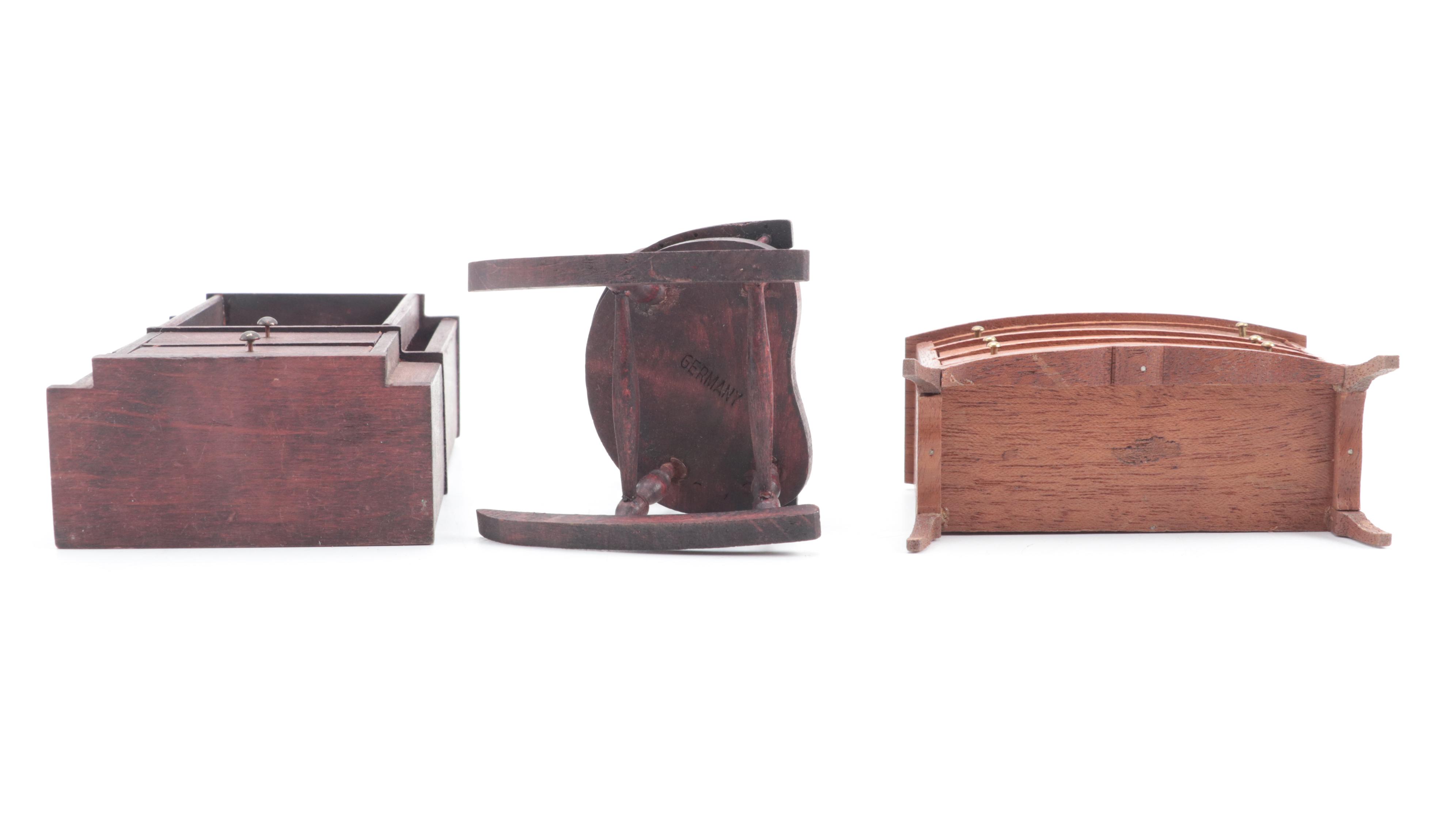 Doll House Furniture and Accessories, Mid to Late 20th Century