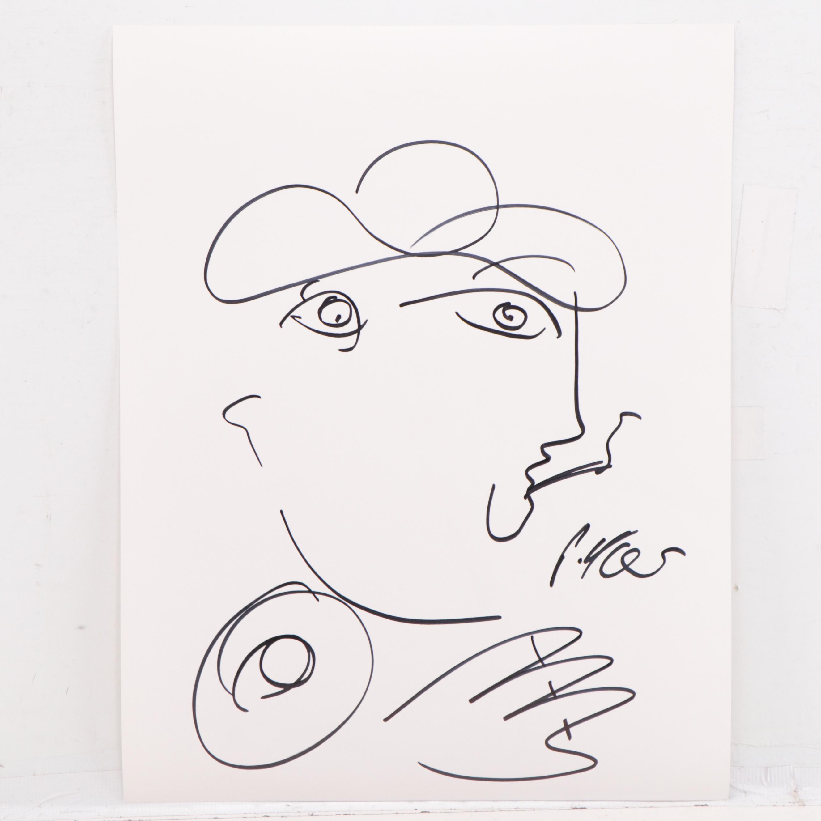 Peter Keil Ink Portrait