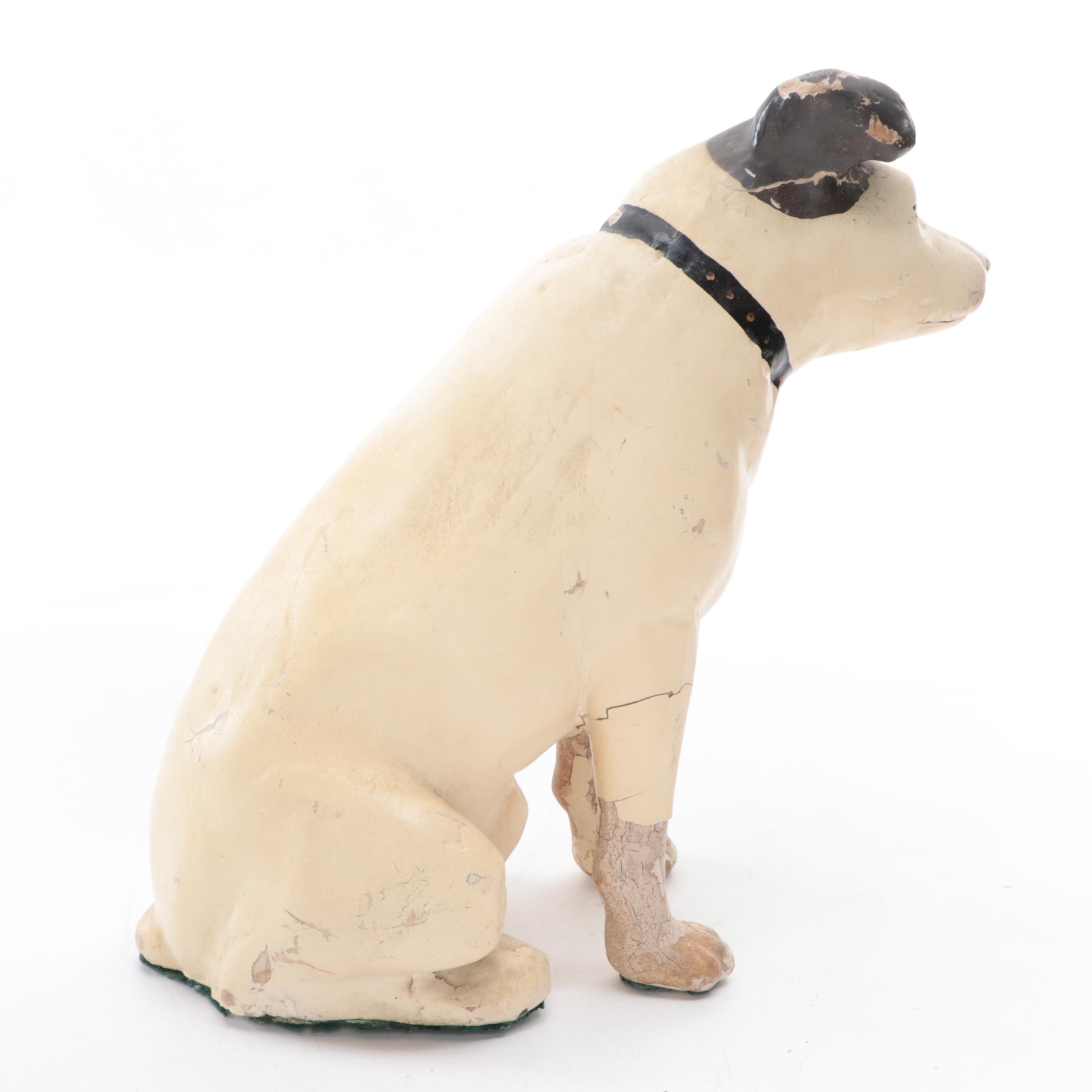 RCA Nipper Composite Display Figurine, Early to Mid-20th Century