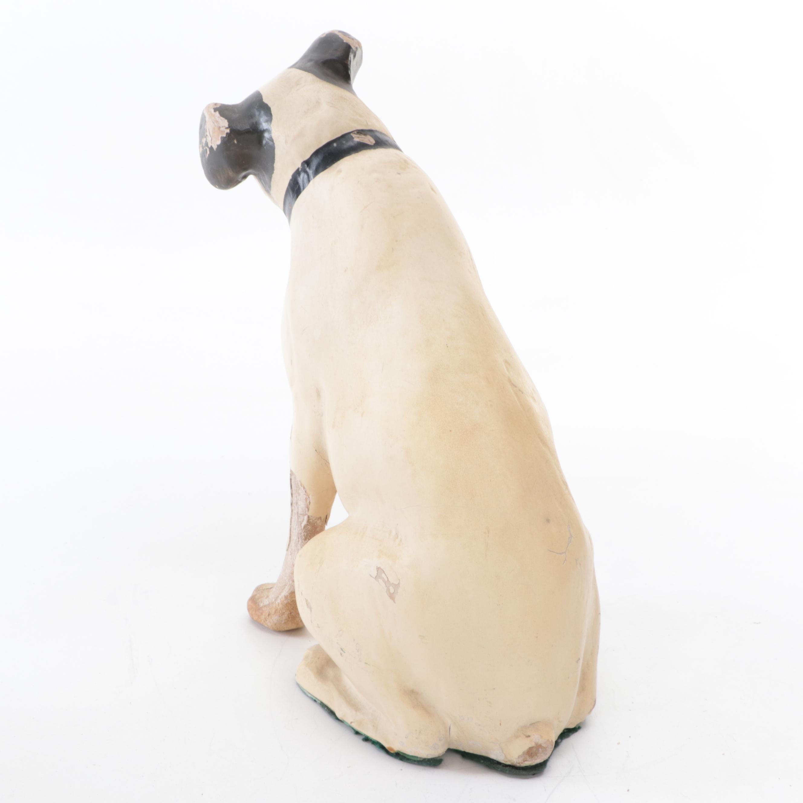 RCA Nipper Composite Display Figurine, Early to Mid-20th Century