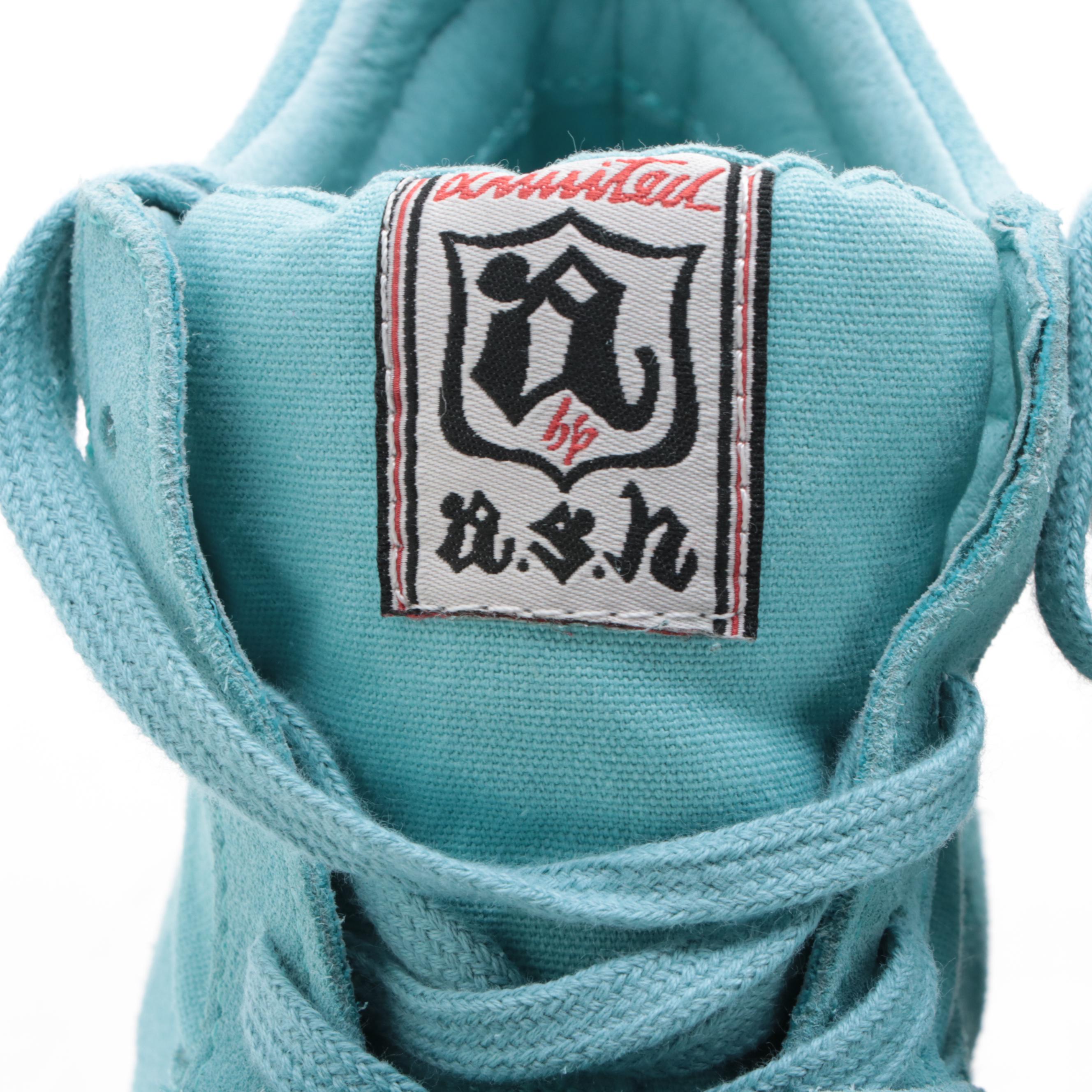 Ash Limited Wedge Sneakers in Suede and Canvas