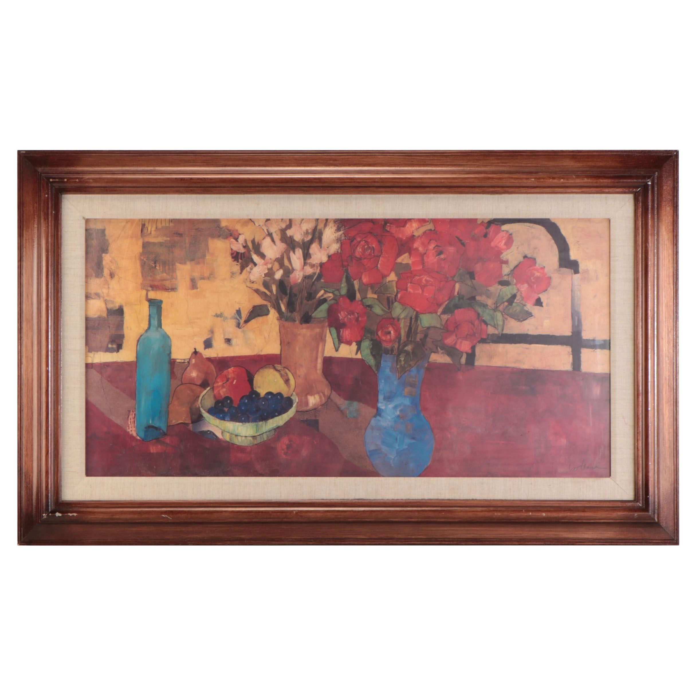 Offset Lithograph After Gabriela Ibarra "The Blue Bottle"