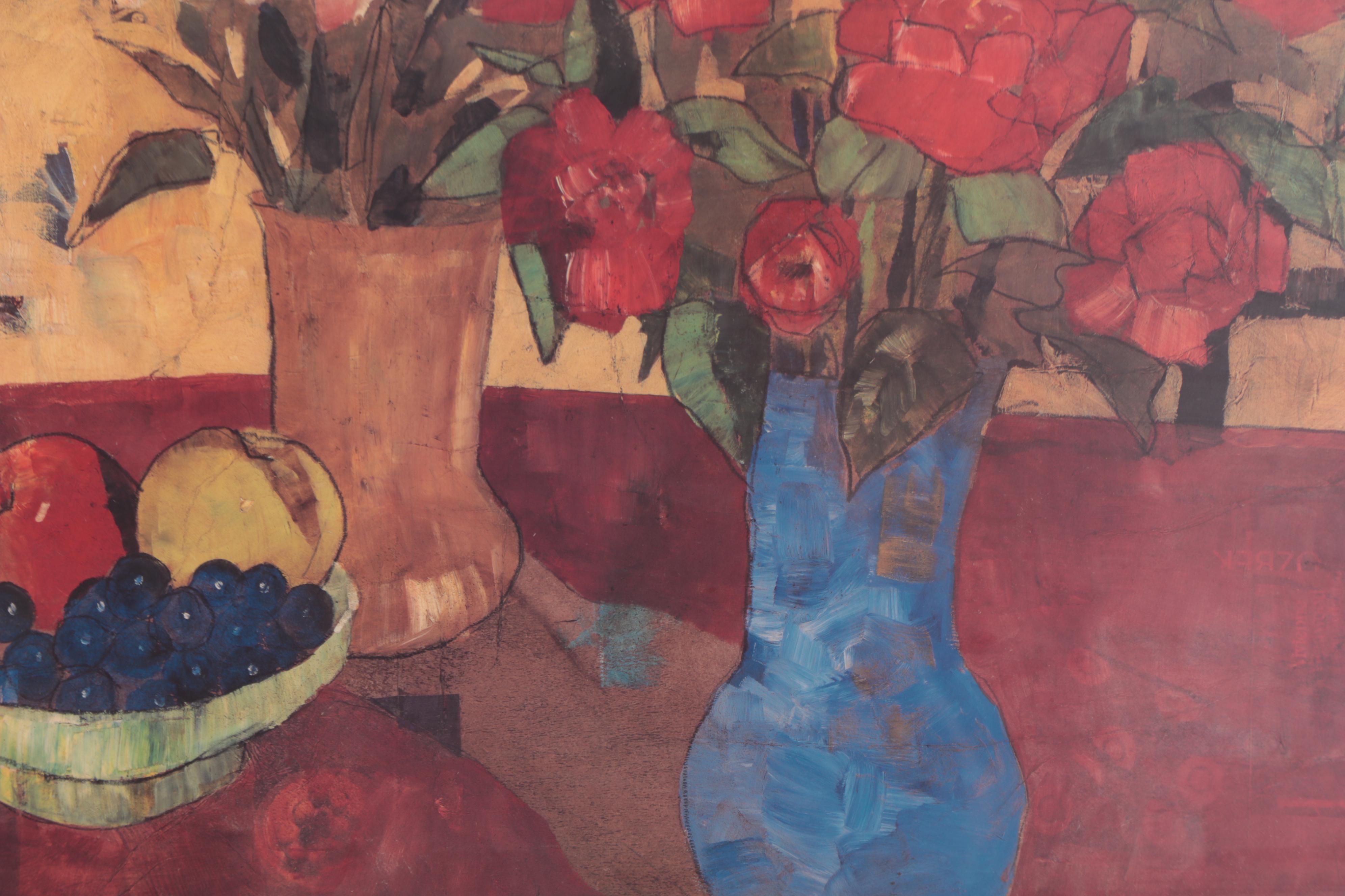 Offset Lithograph After Gabriela Ibarra "The Blue Bottle"