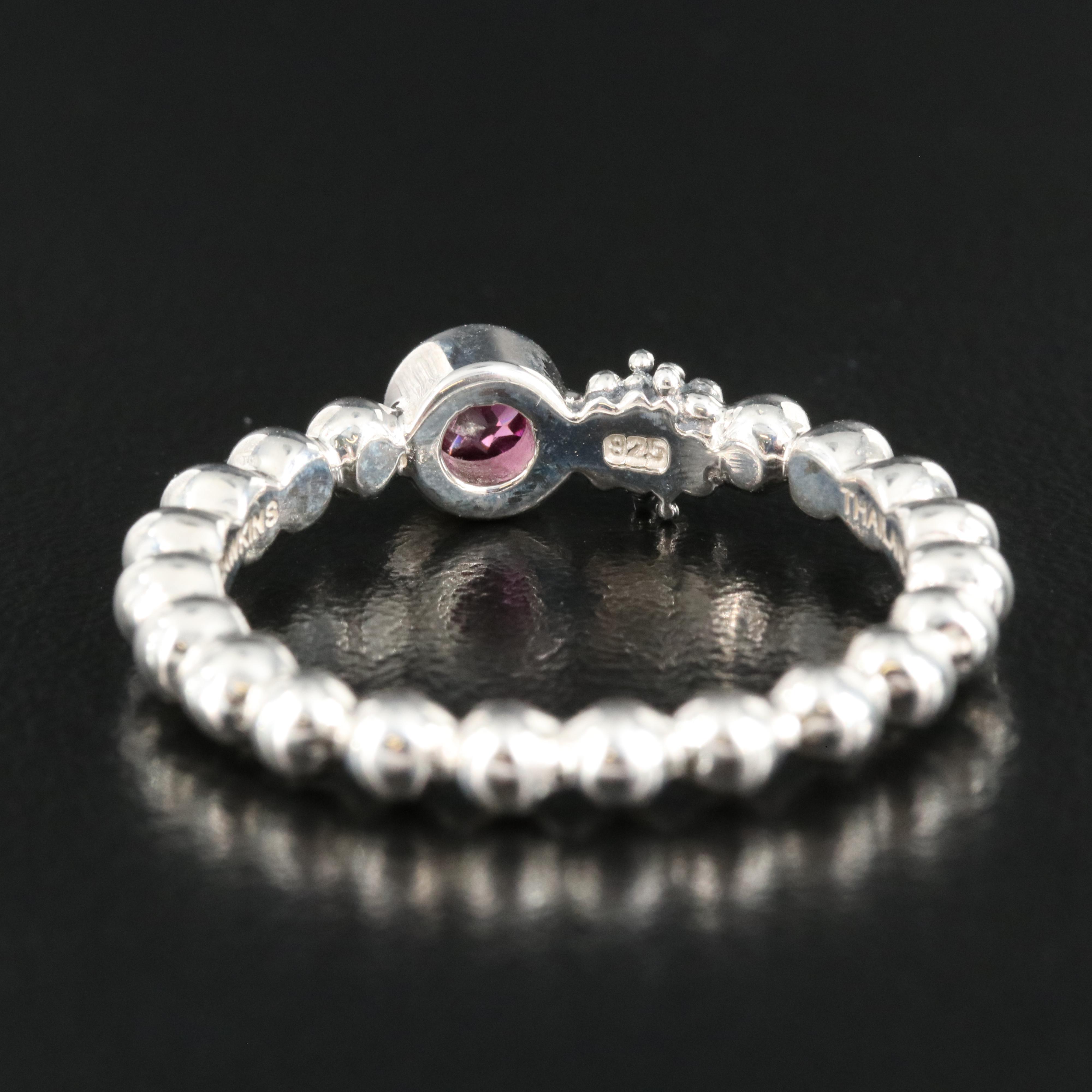 Michael Dawkins Sterling Rhodolite Garnet Ring