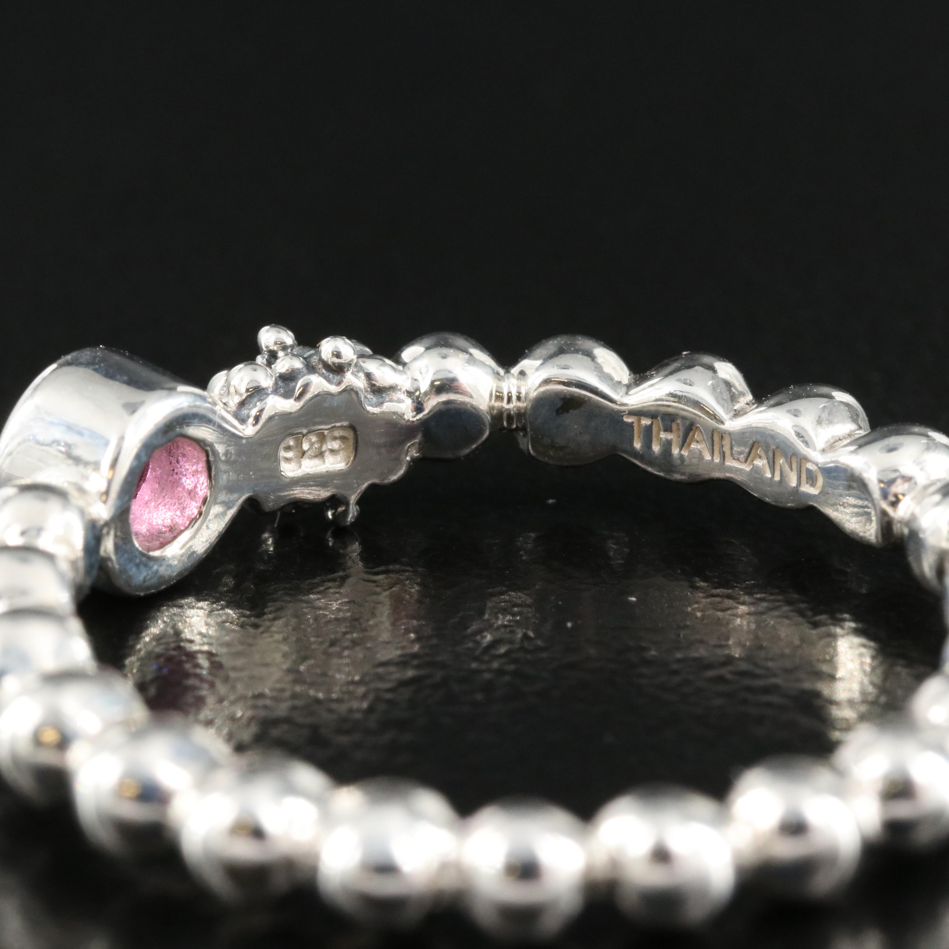 Michael Dawkins Sterling Rhodolite Garnet Ring
