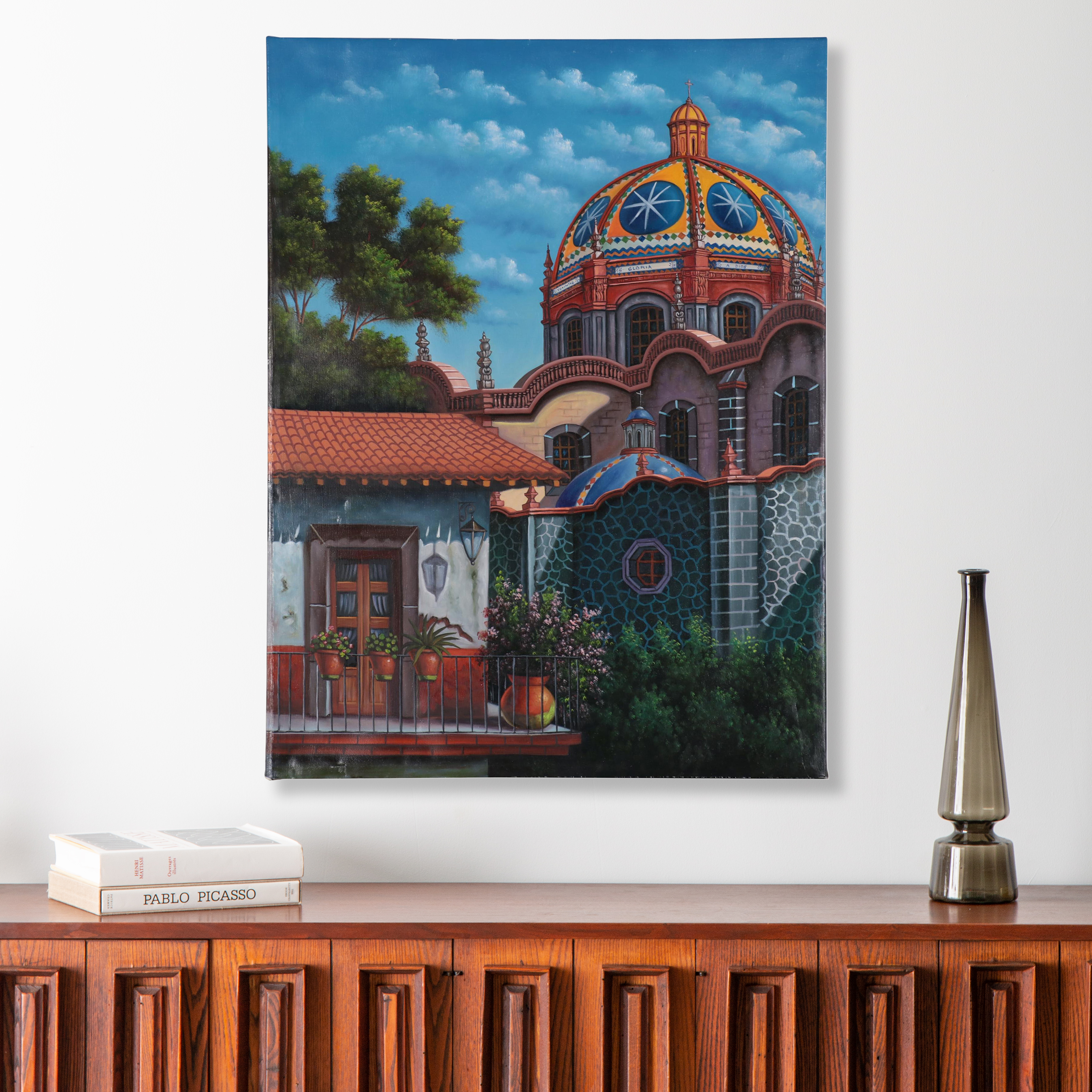 Oil Painting of Santa Prisca Church