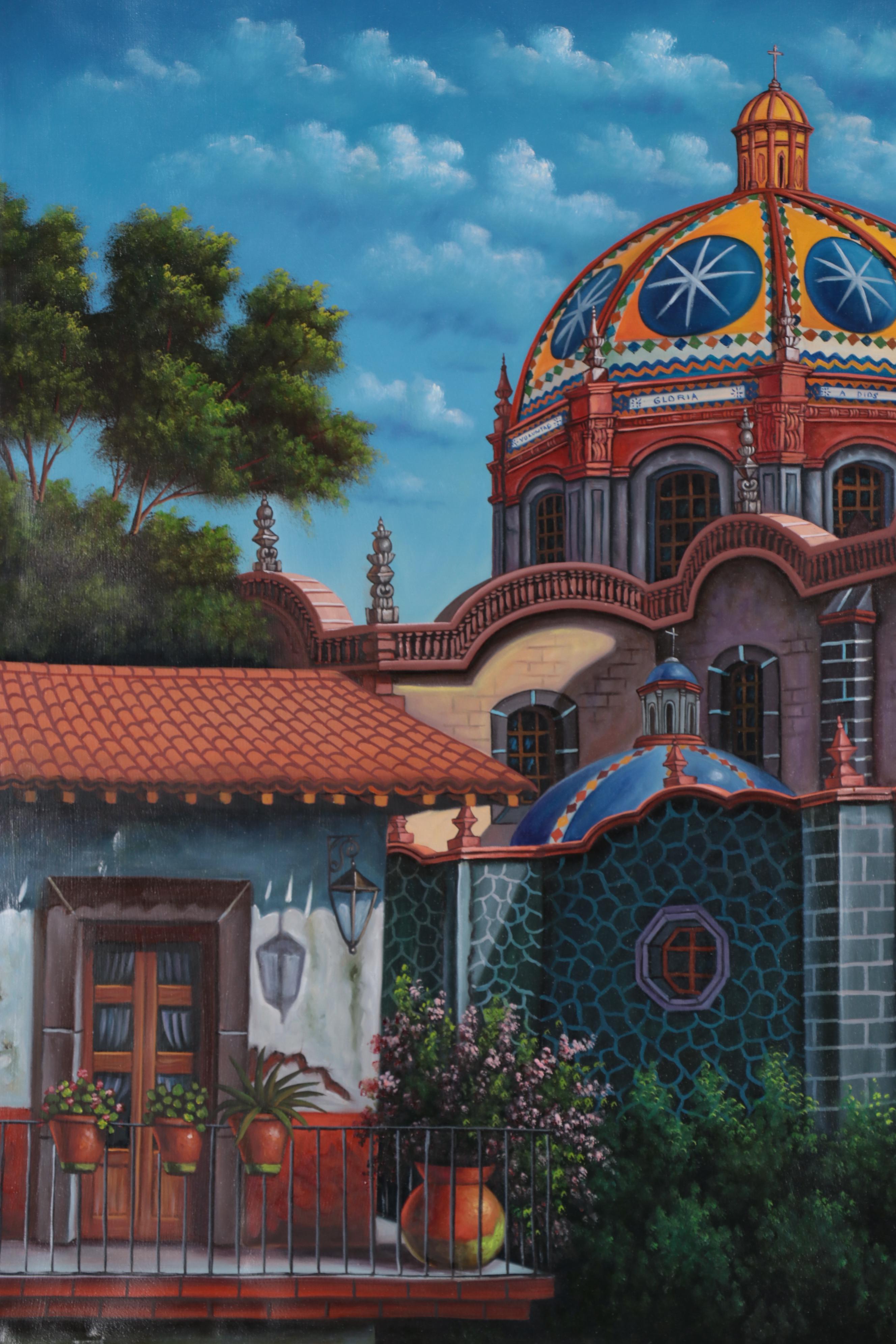 Oil Painting of Santa Prisca Church