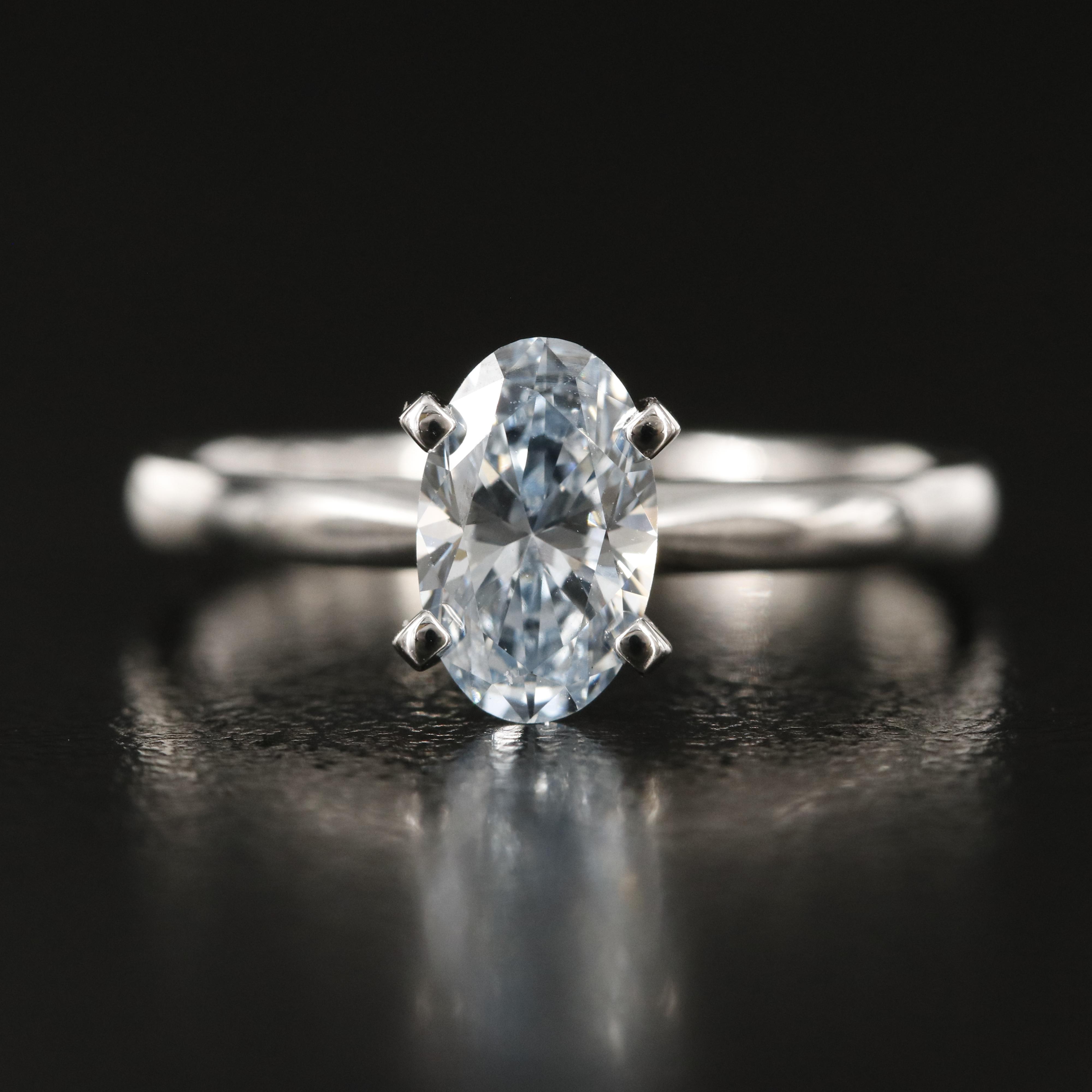 14K 0.97 CT Lab Grown Diamond Ring