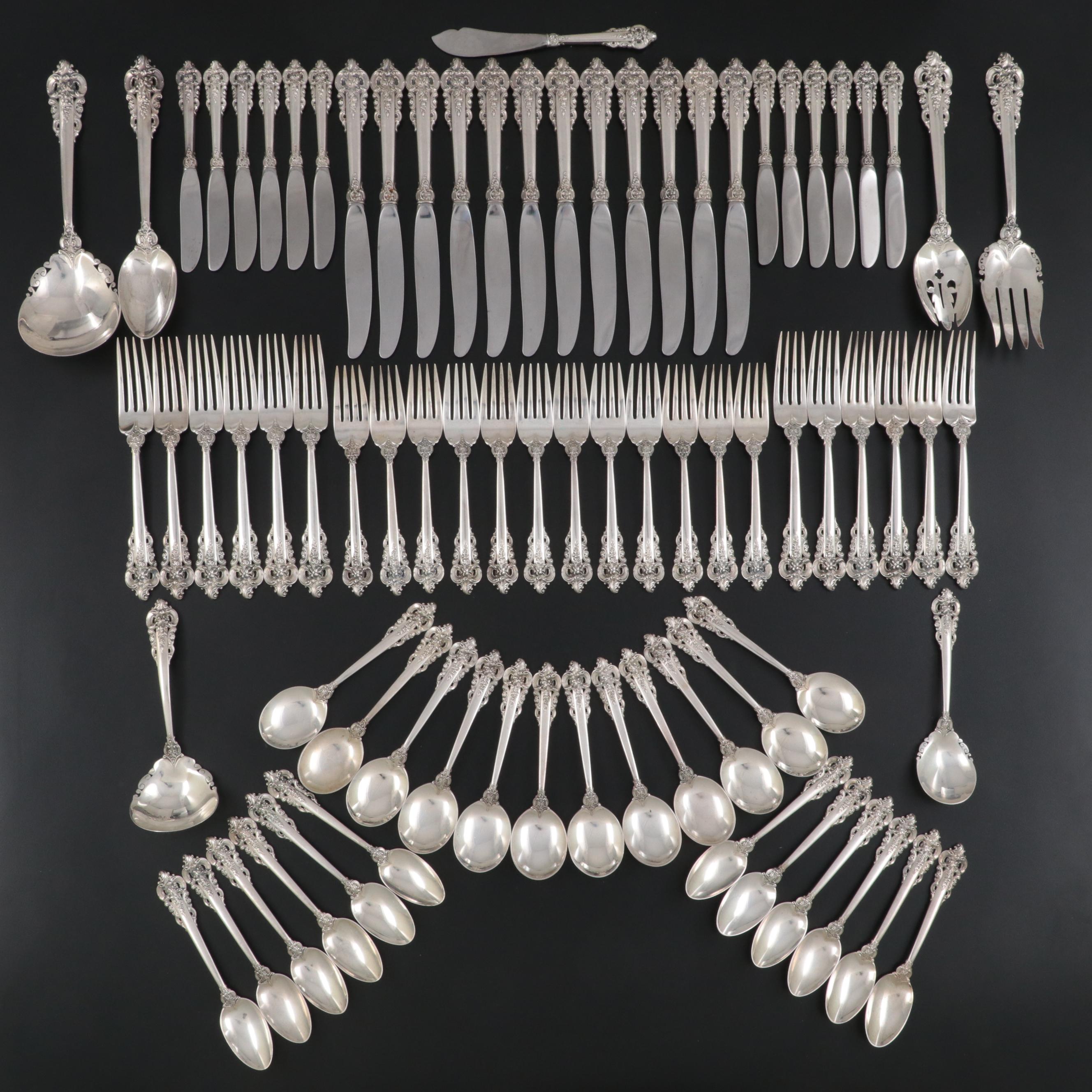 Wallace "Grande Baroque" Sterling Silver Flatware and Serving Utensils