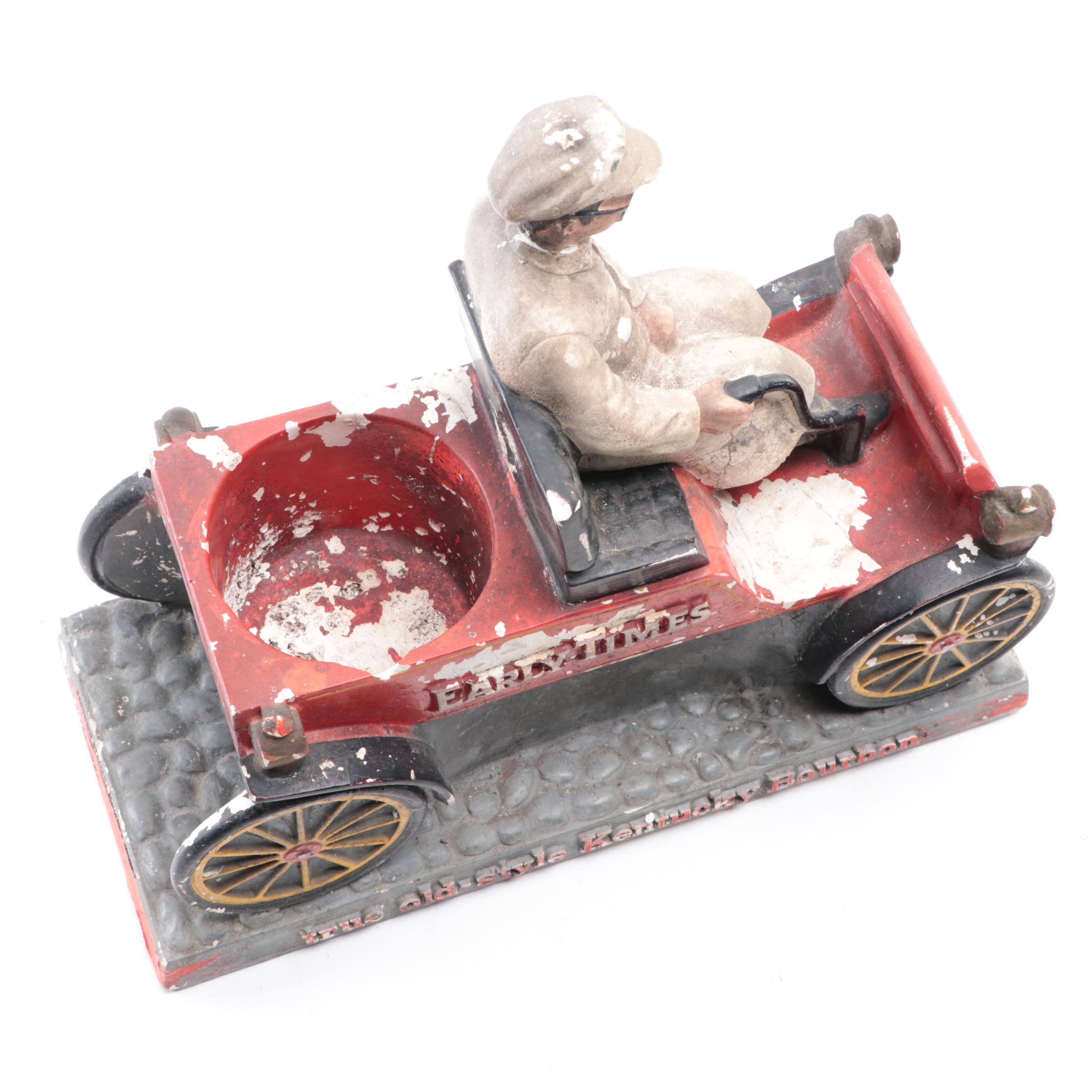 Early Times Bourbon Chalkware Display Figurine, Mid-20th Century