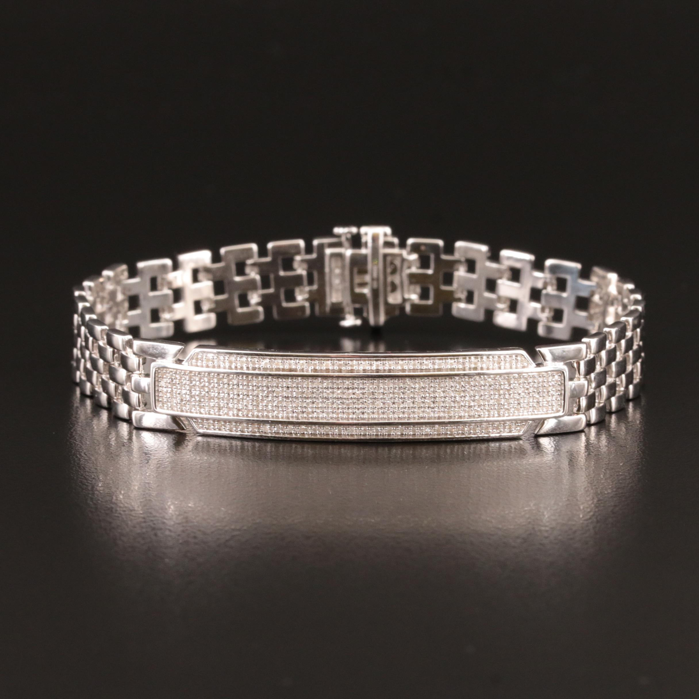 Sterling Diamond Bracelet