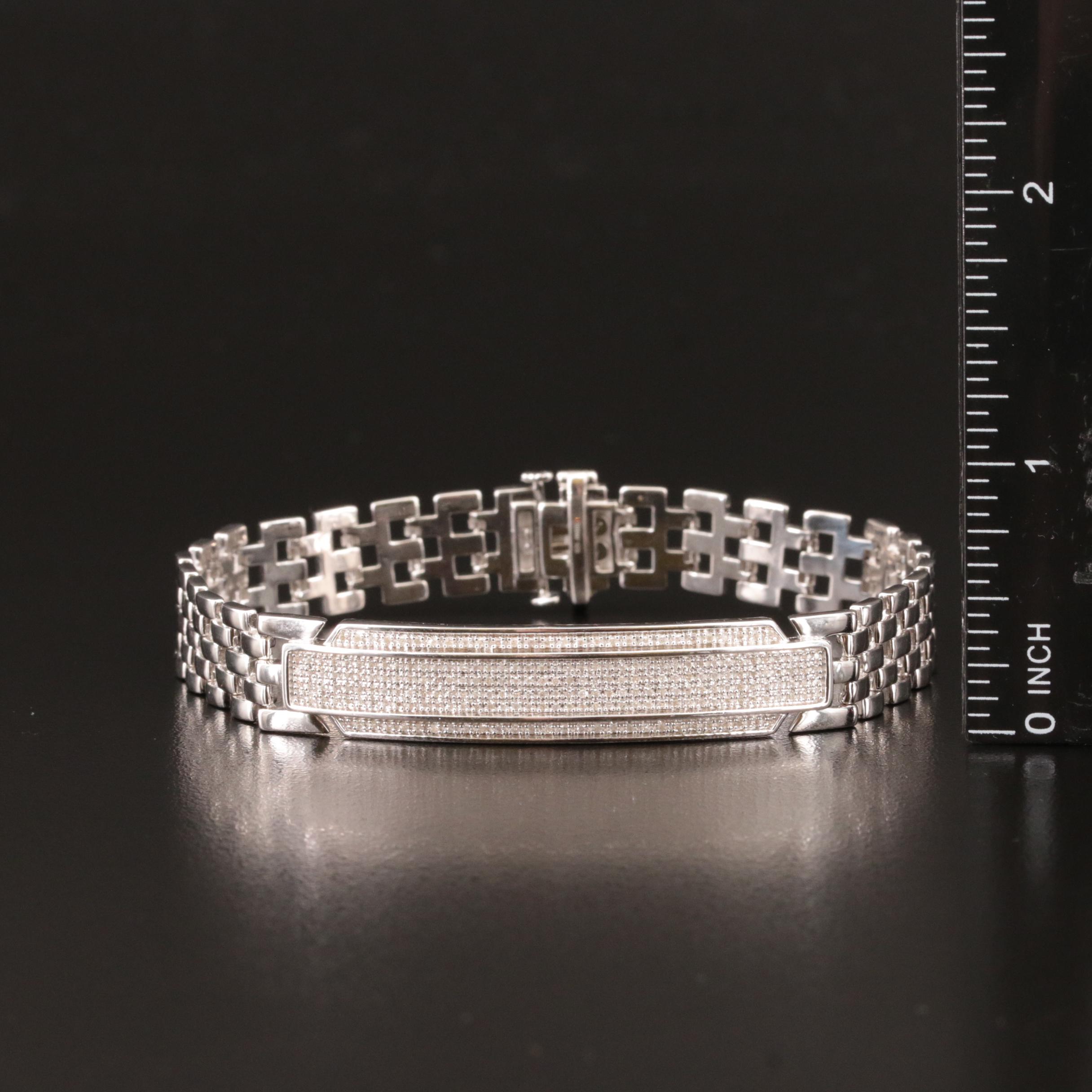 Sterling Diamond Bracelet