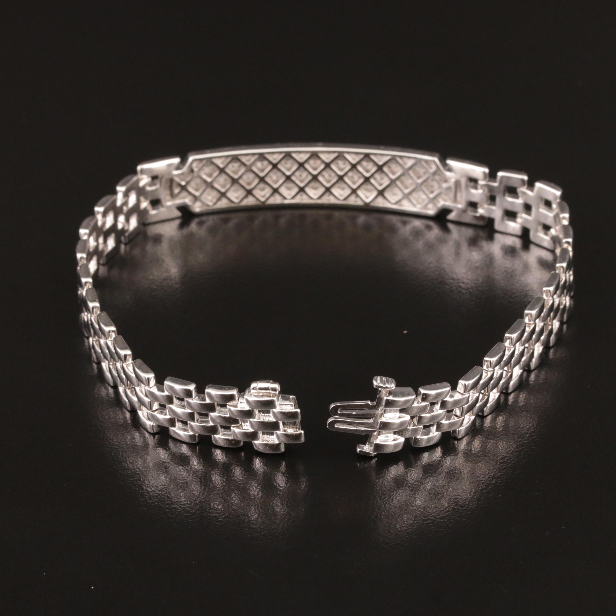Sterling Diamond Bracelet
