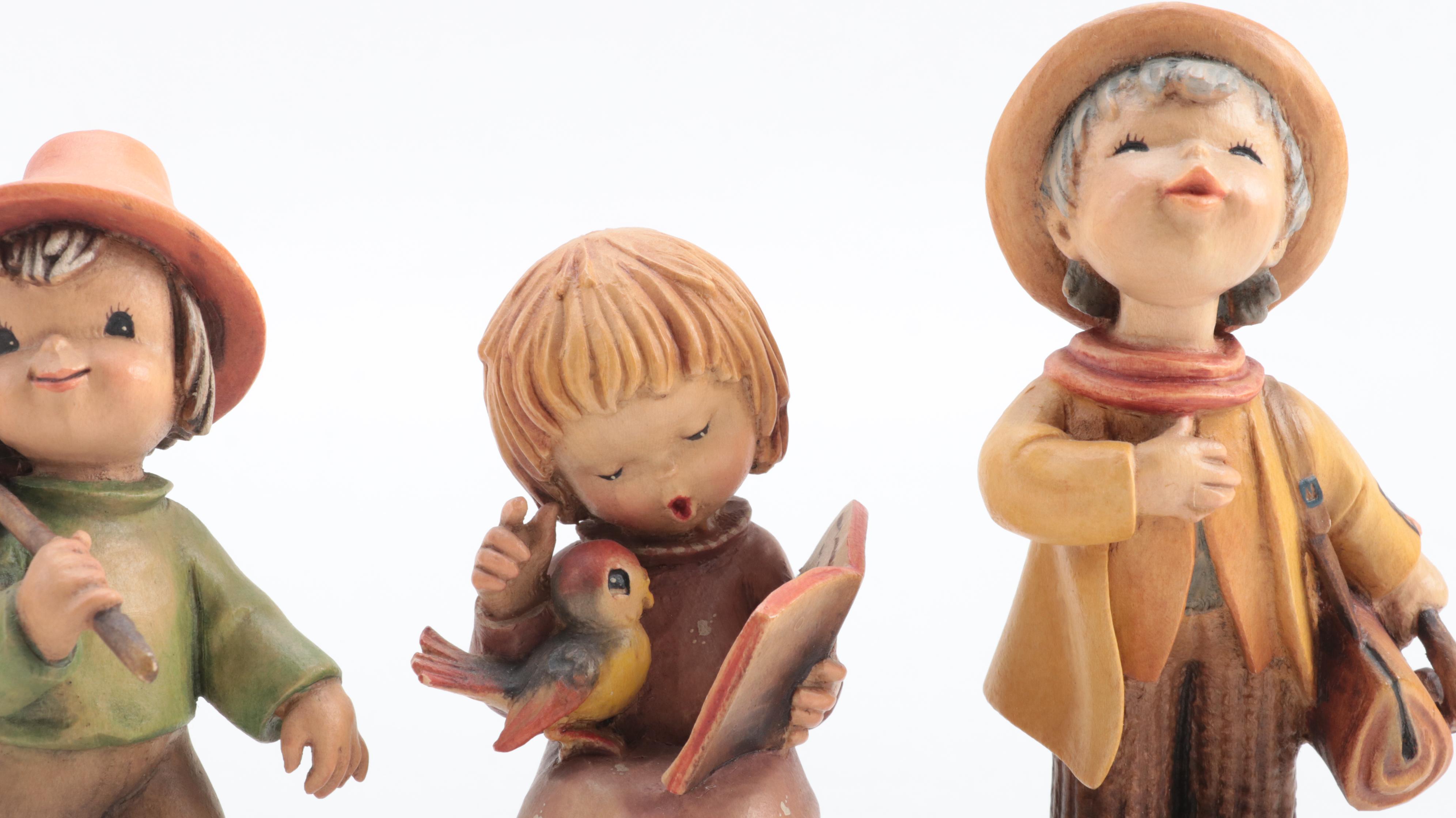 Anri "Wanderlust", "Introduction" and More Italian Carved Figures, Late 20th C.