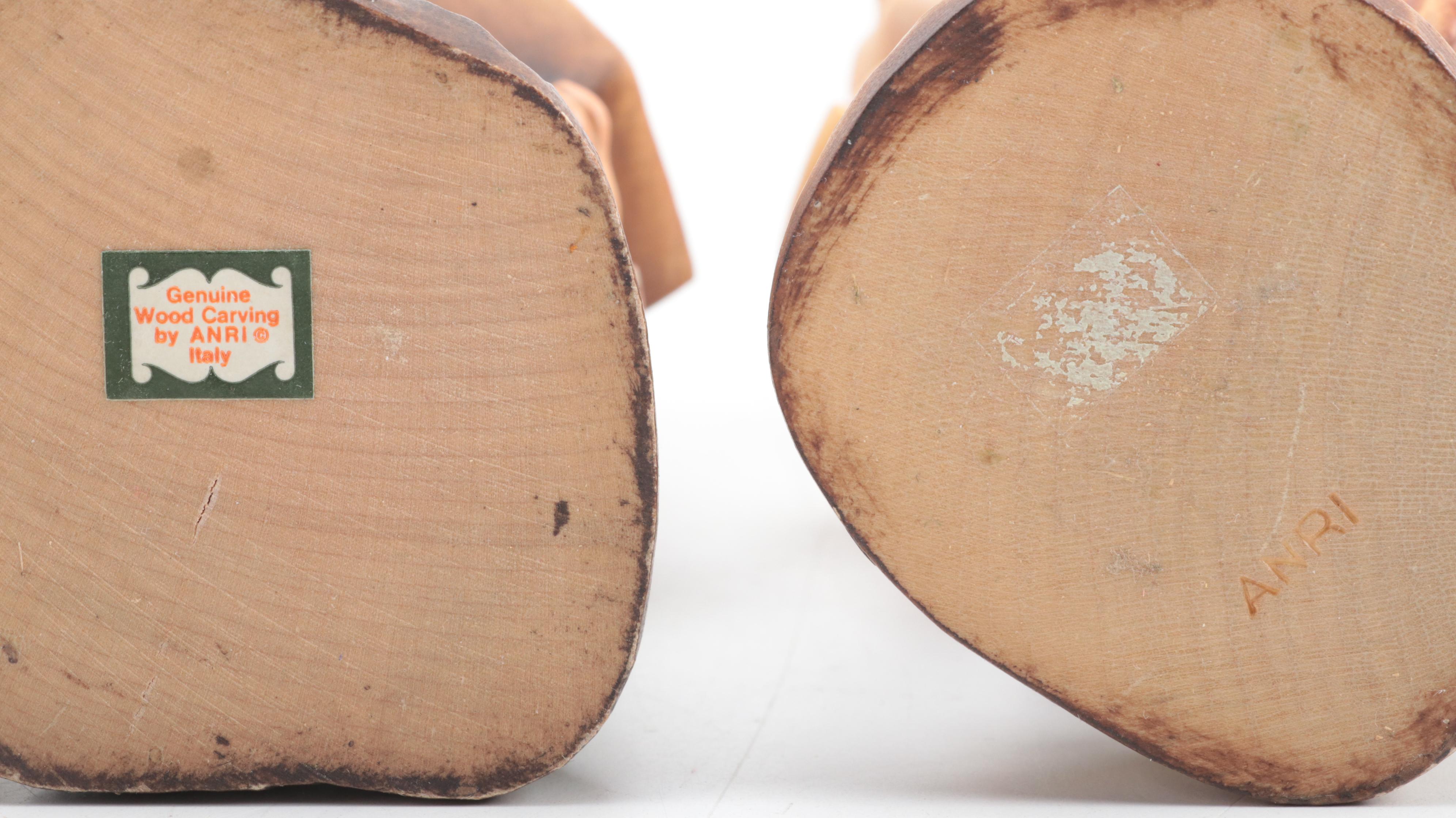 Anri "Wanderlust", "Introduction" and More Italian Carved Figures, Late 20th C.