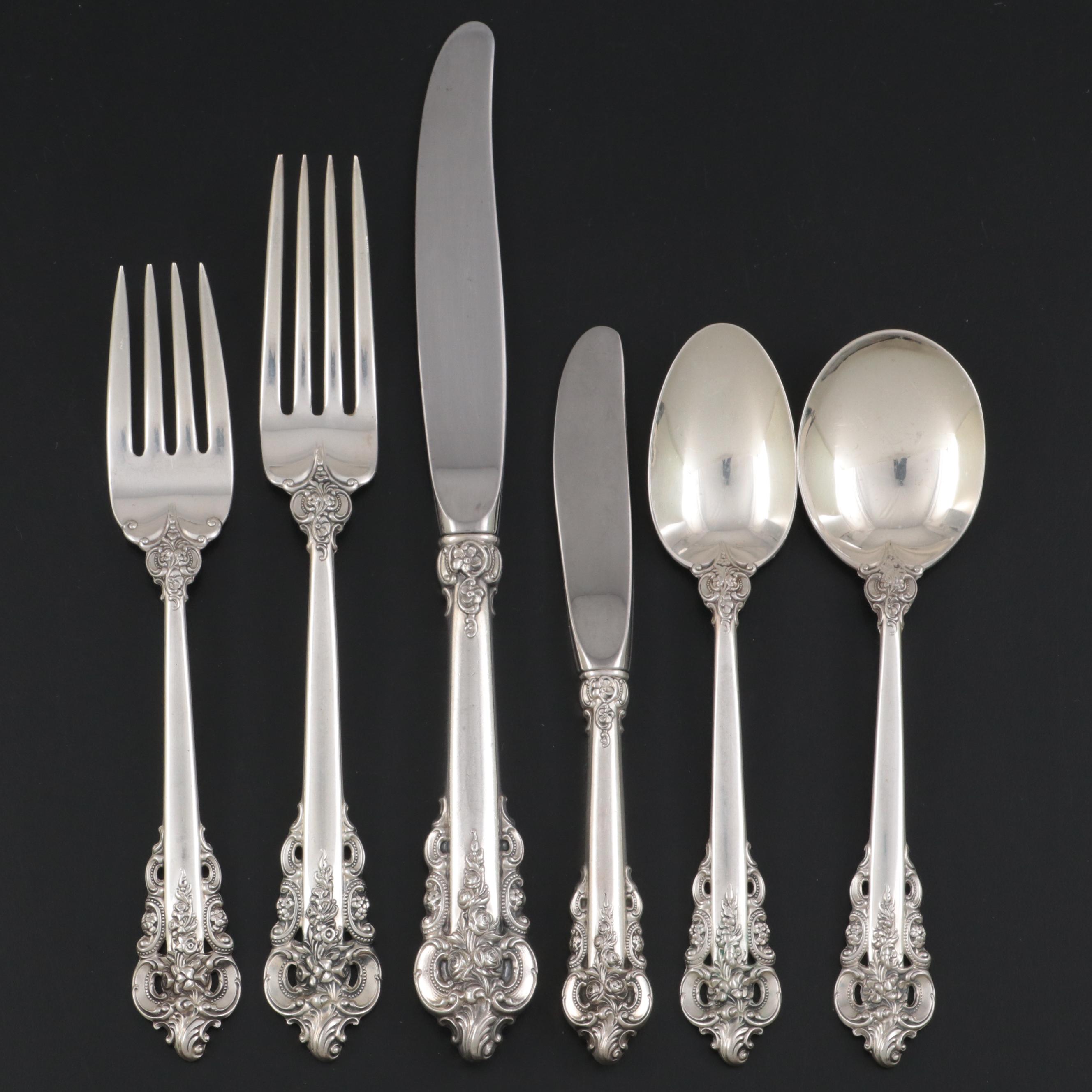 Wallace "Grande Baroque" Sterling Silver Flatware and Serving Utensils