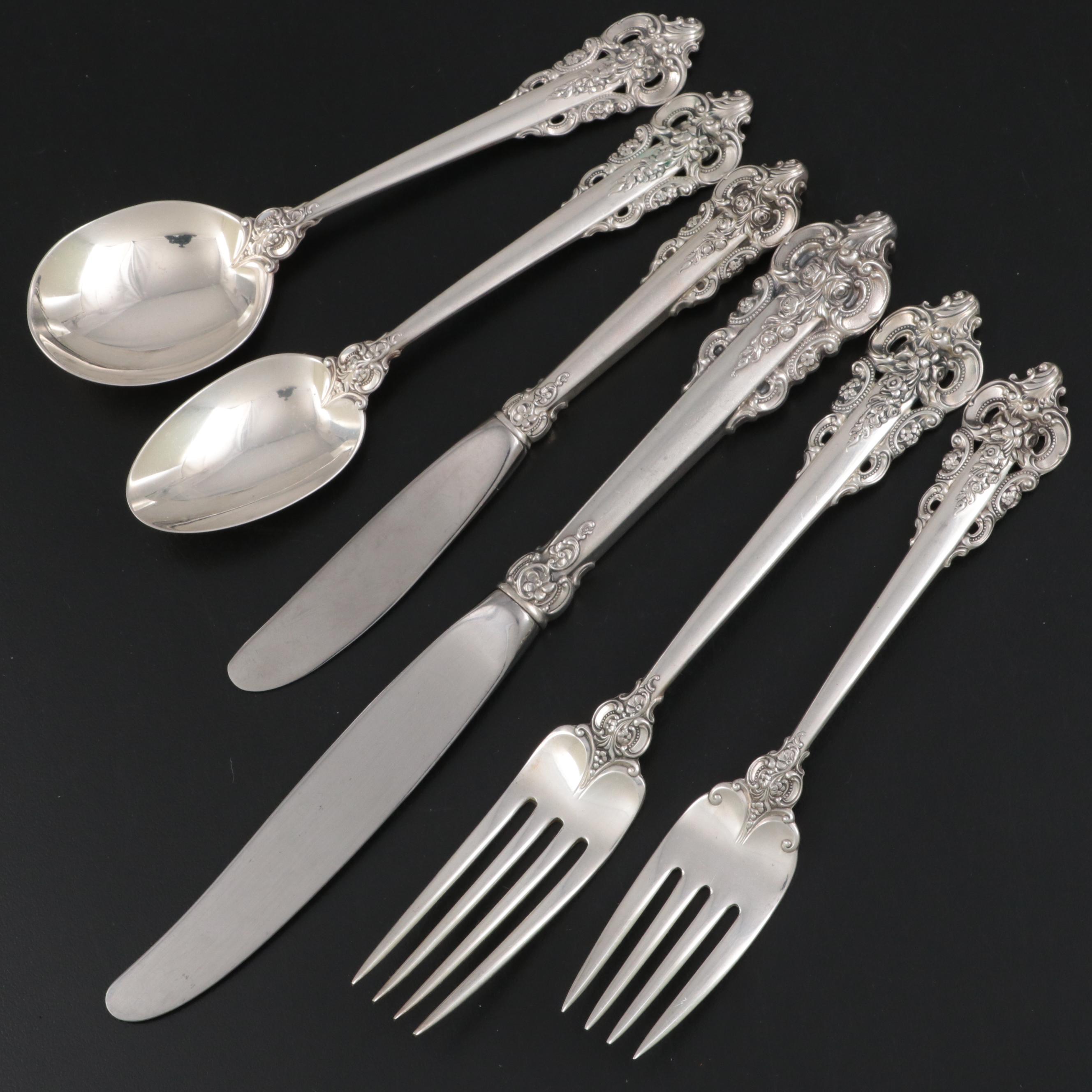 Wallace "Grande Baroque" Sterling Silver Flatware and Serving Utensils