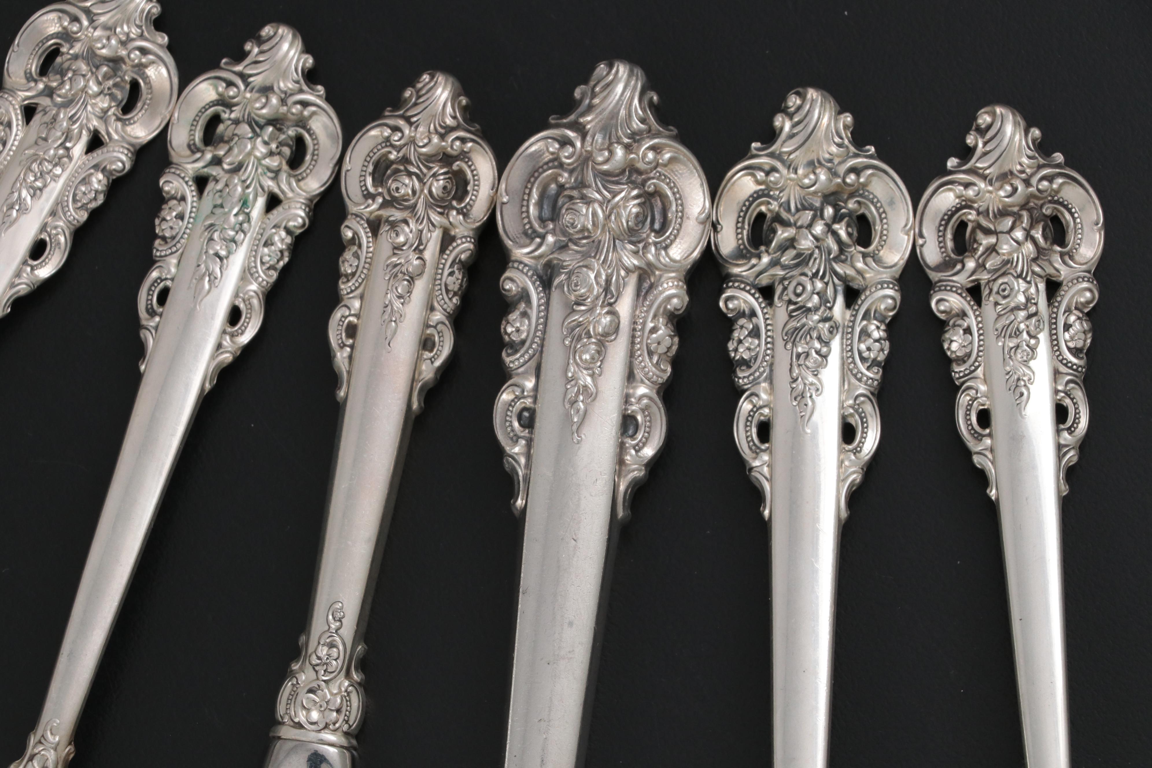 Wallace "Grande Baroque" Sterling Silver Flatware and Serving Utensils