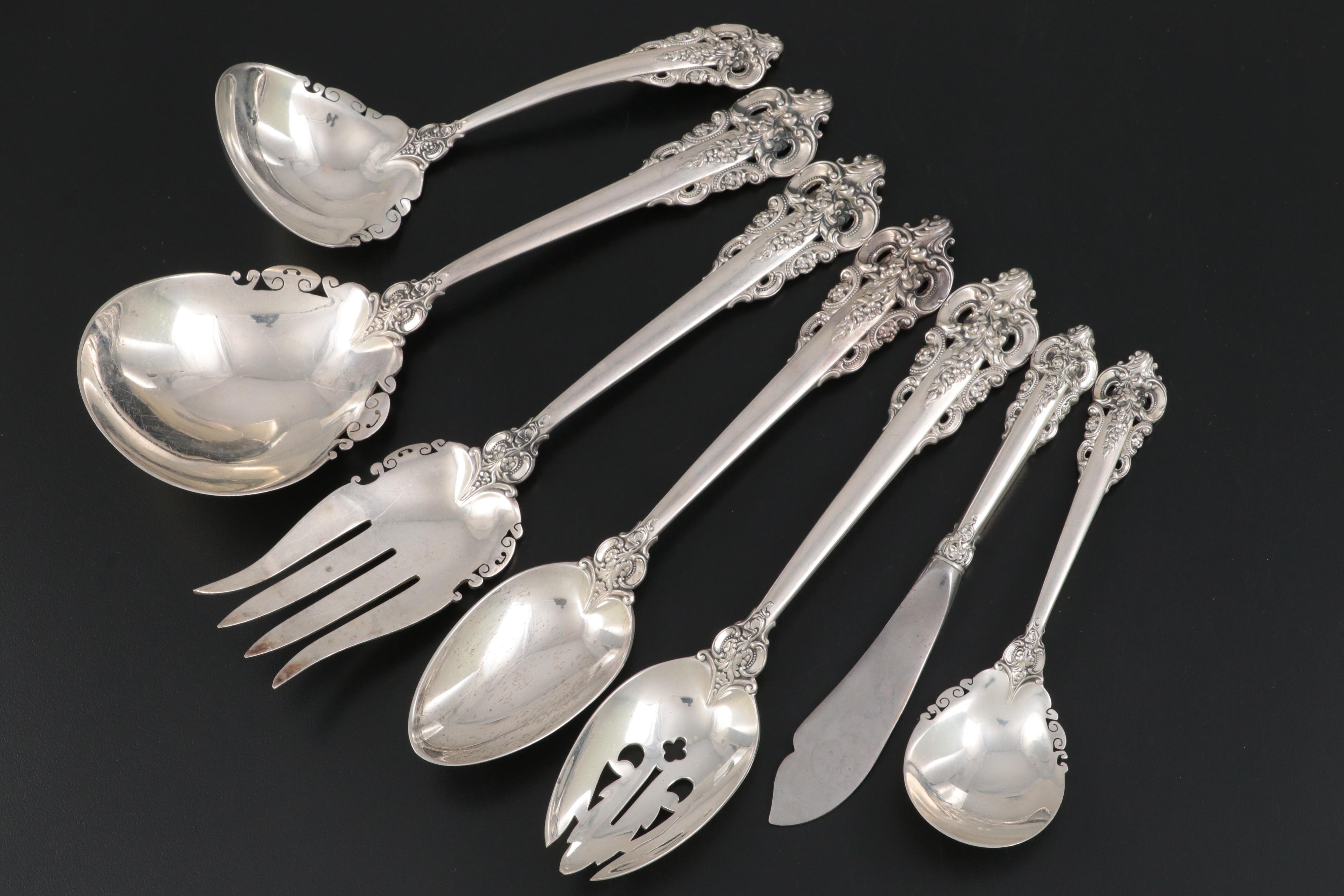 Wallace "Grande Baroque" Sterling Silver Flatware and Serving Utensils