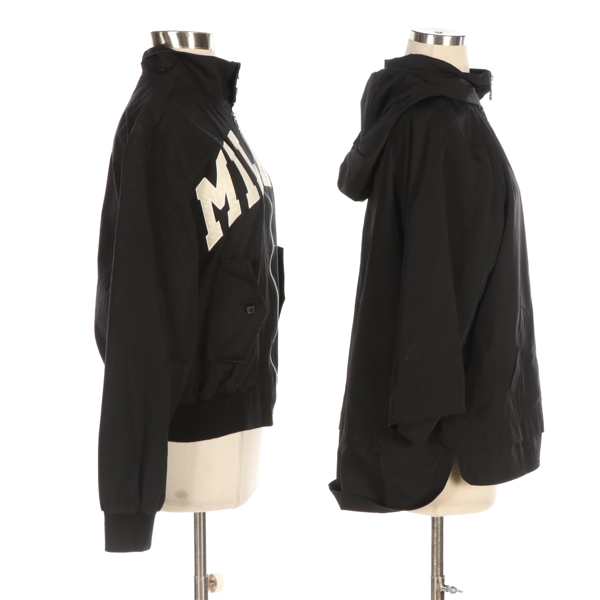 Isaac Mizrahi Live Hooded Zip Jacket and England Sporting Harrington Jacket