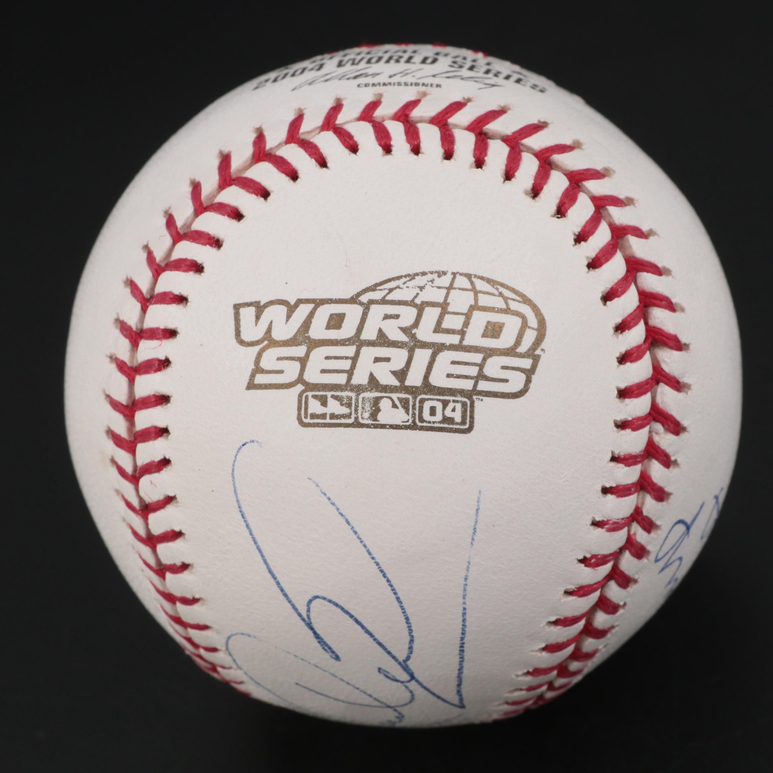 Manny Ramirez Signed and Inscribed 2004 MLB World Series Rawlings Baseball
