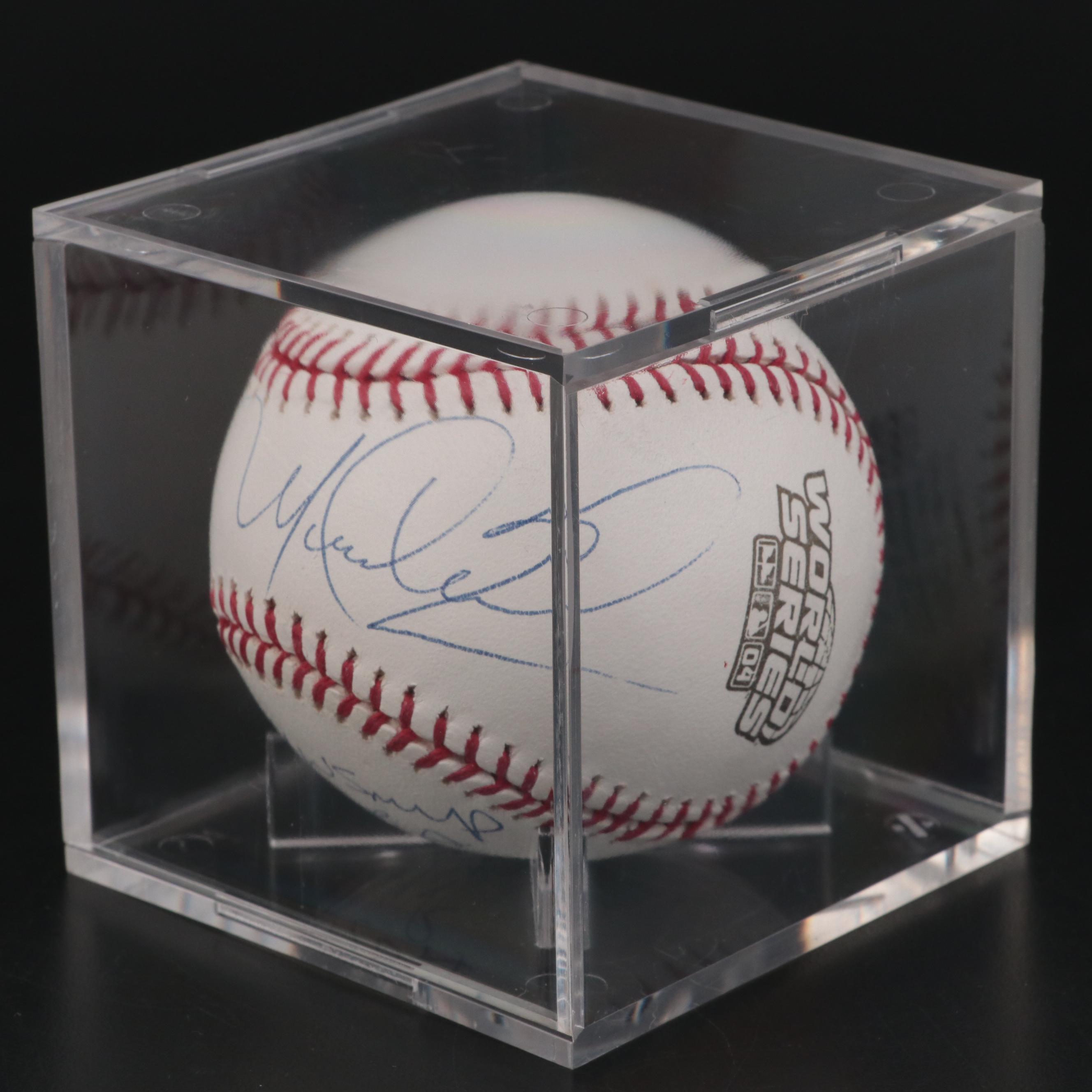 Manny Ramirez Signed and Inscribed 2004 MLB World Series Rawlings Baseball