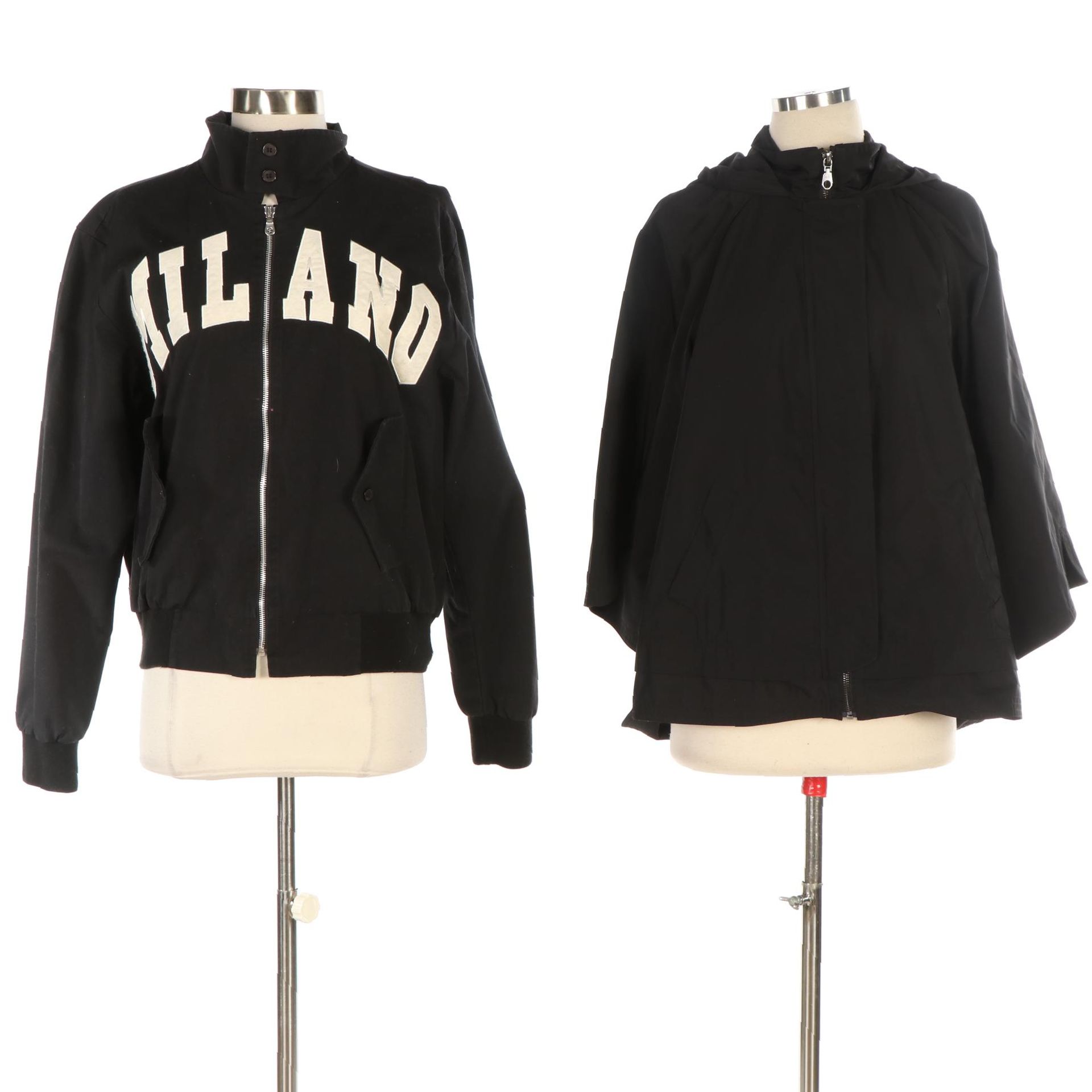 Isaac Mizrahi Live Hooded Zip Jacket and England Sporting Harrington Jacket