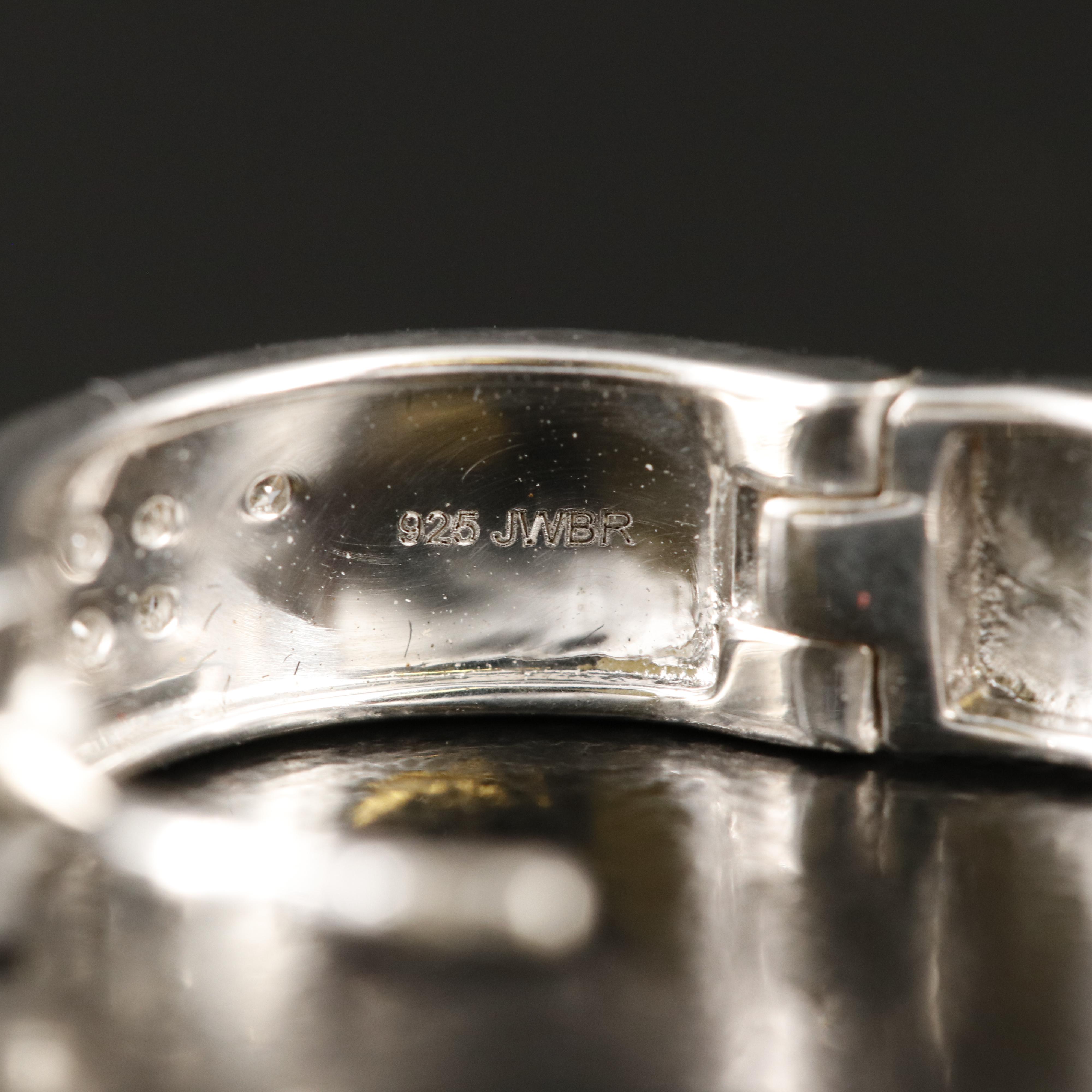 Sterling Diamond Huggie Earrings