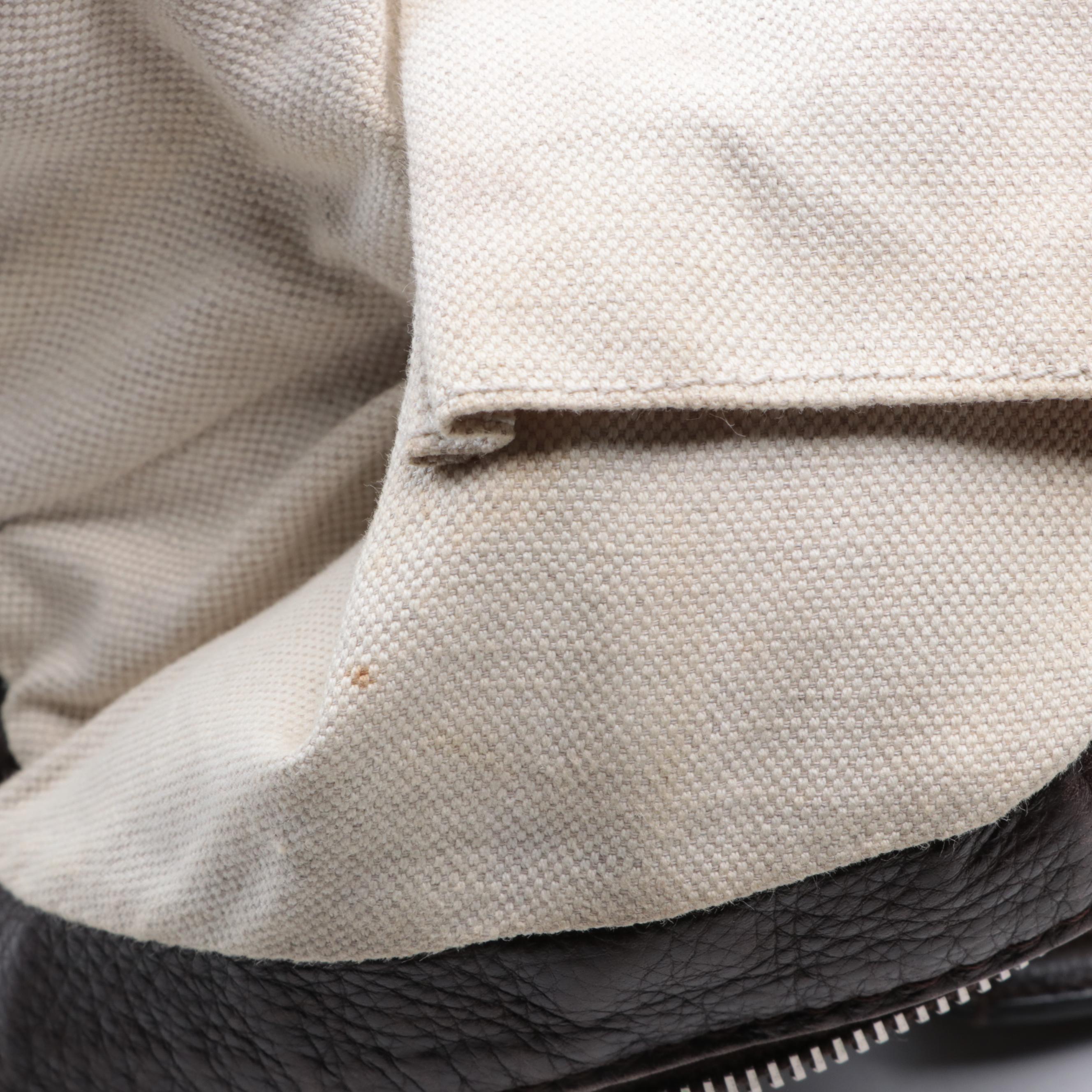 Gucci Guccissima Canvas and Leather Shoulder Bag