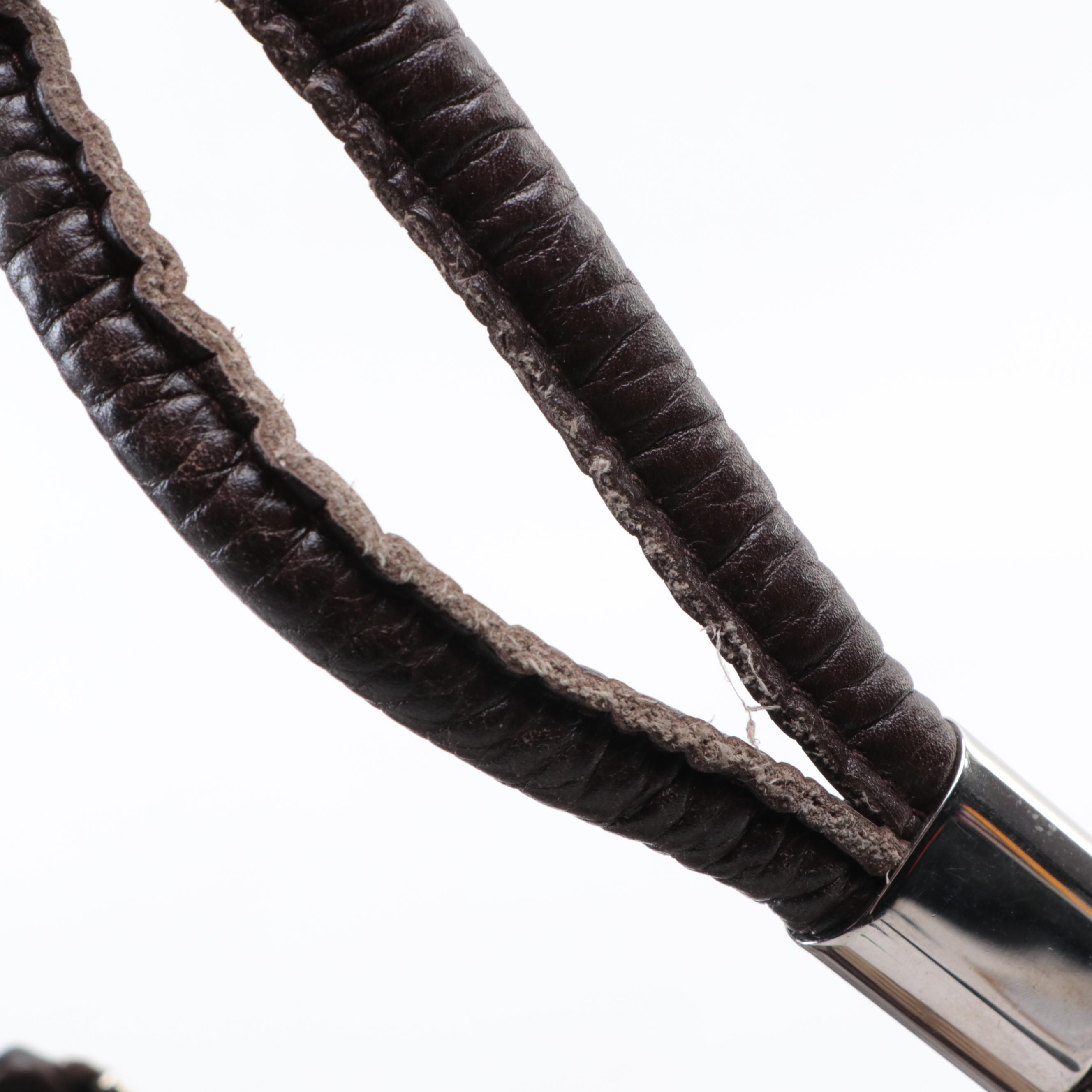 Gucci Guccissima Canvas and Leather Shoulder Bag