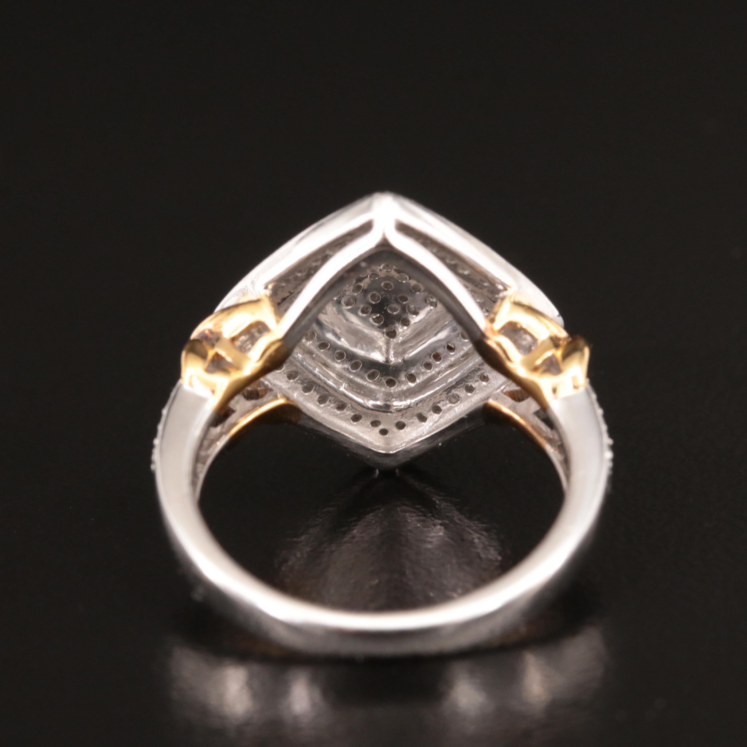 Sterling Diamond Ring