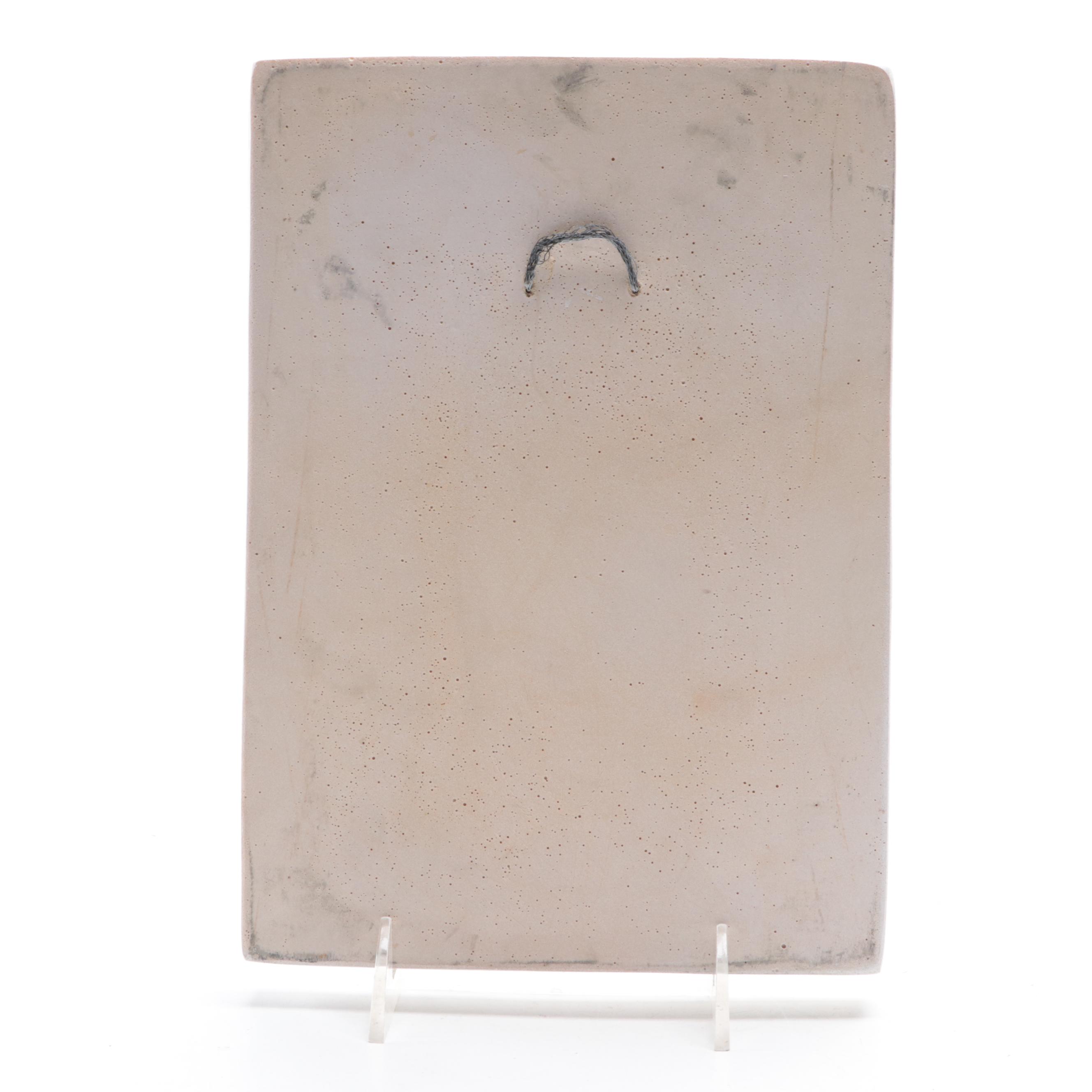 Greek Goddess Artemis Cast Plaster Wall Hanging with Neoclassical Style Bust