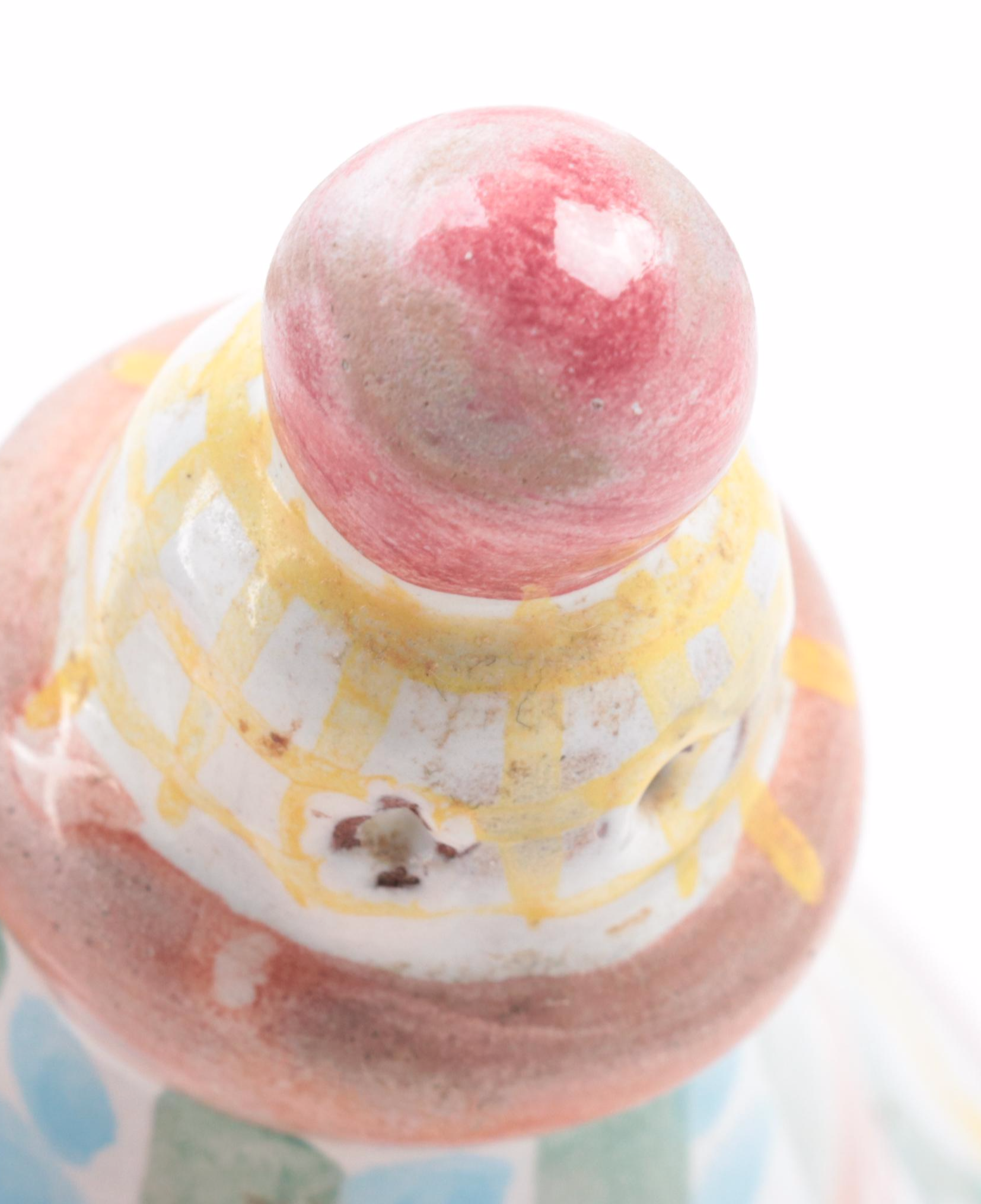 MacKenzie Childs "Madison" Earthenware Twist Candlestick and Shaker