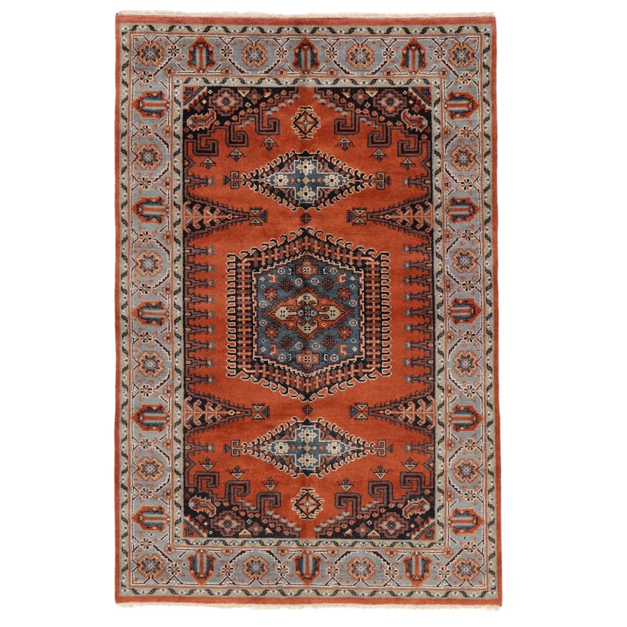 5'11 x 9'4 Hand-Knotted Persian Viss Area Rug
