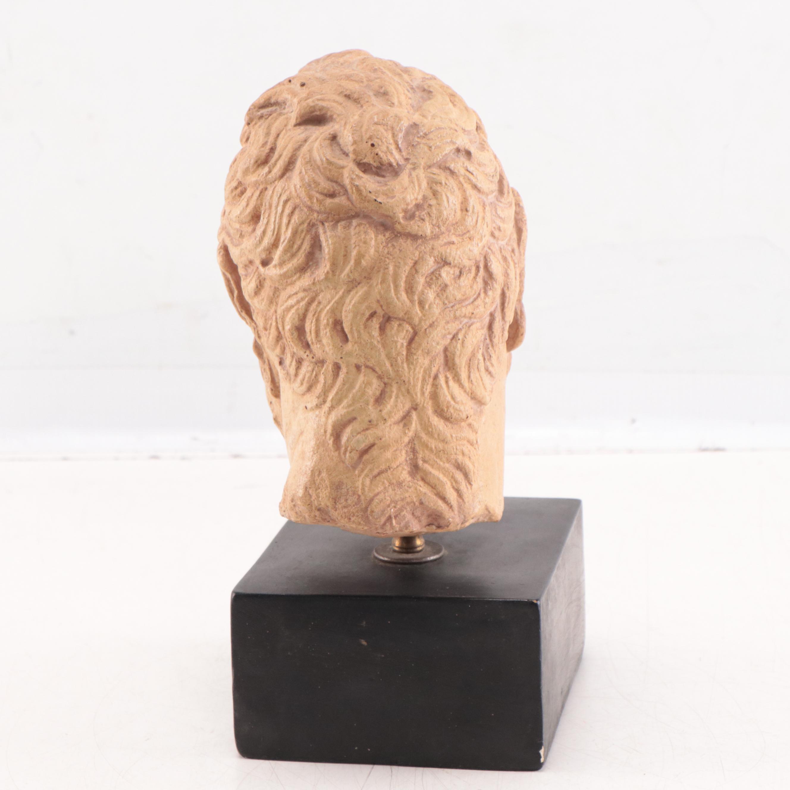 Plaster Bust of a Satyr