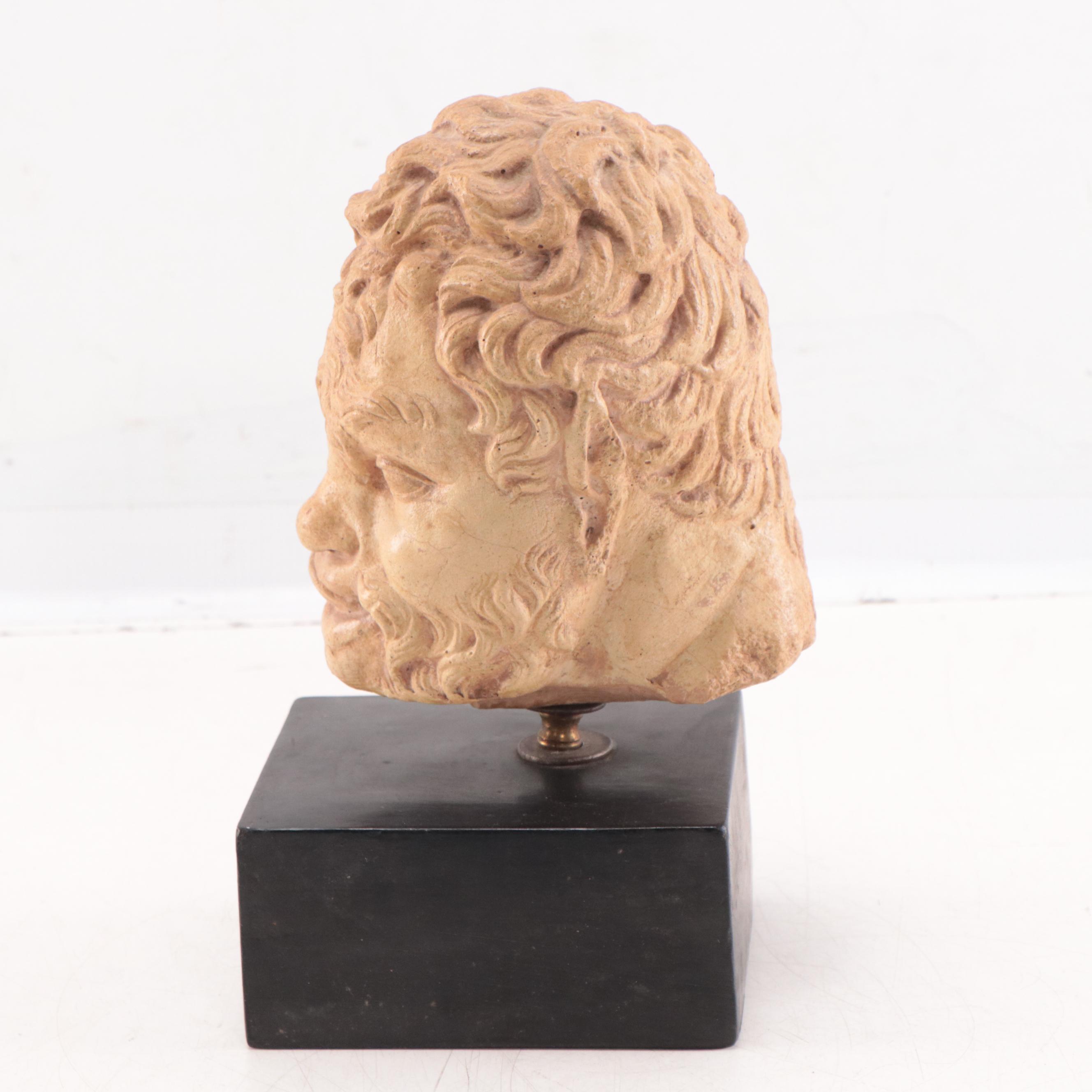 Plaster Bust of a Satyr