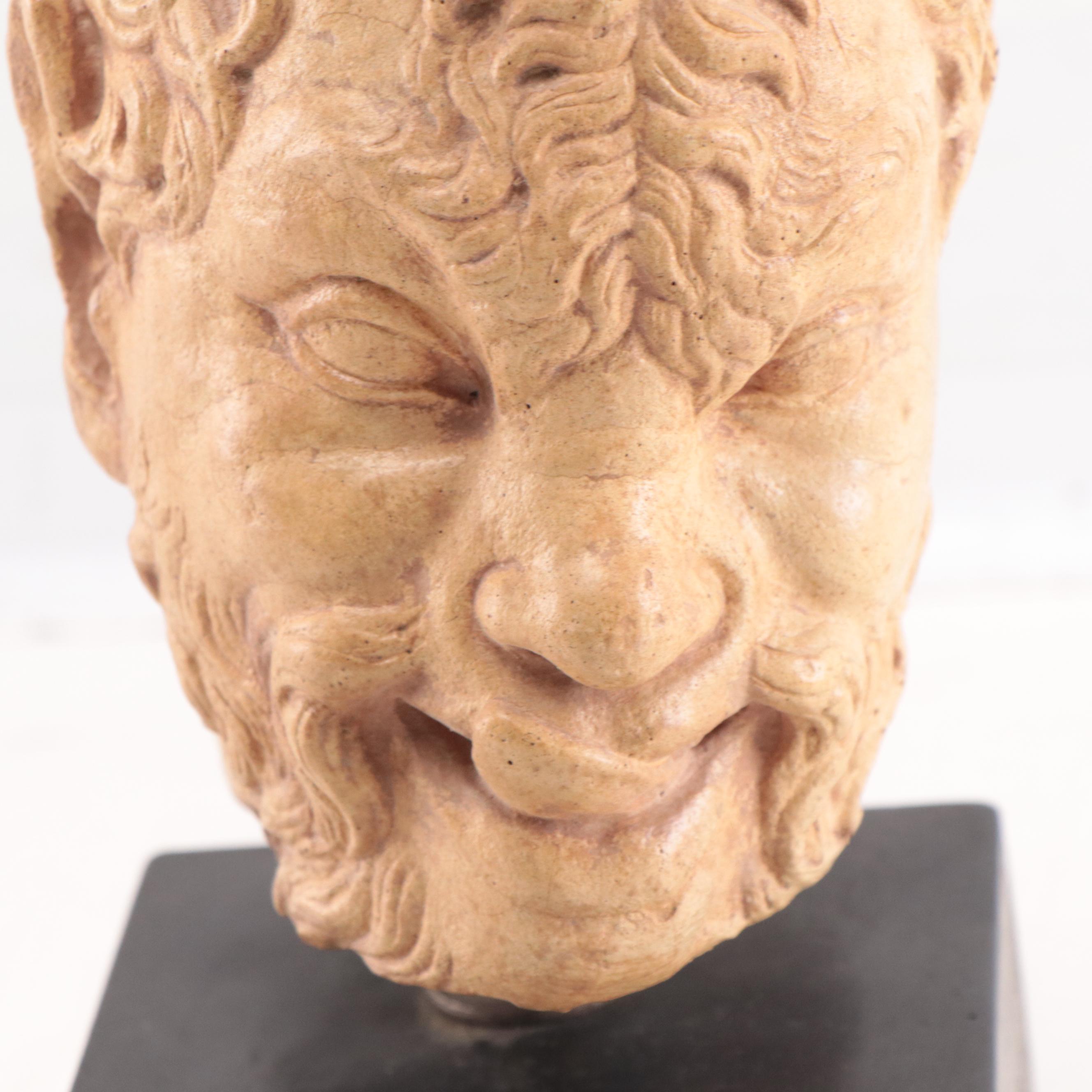 Plaster Bust of a Satyr