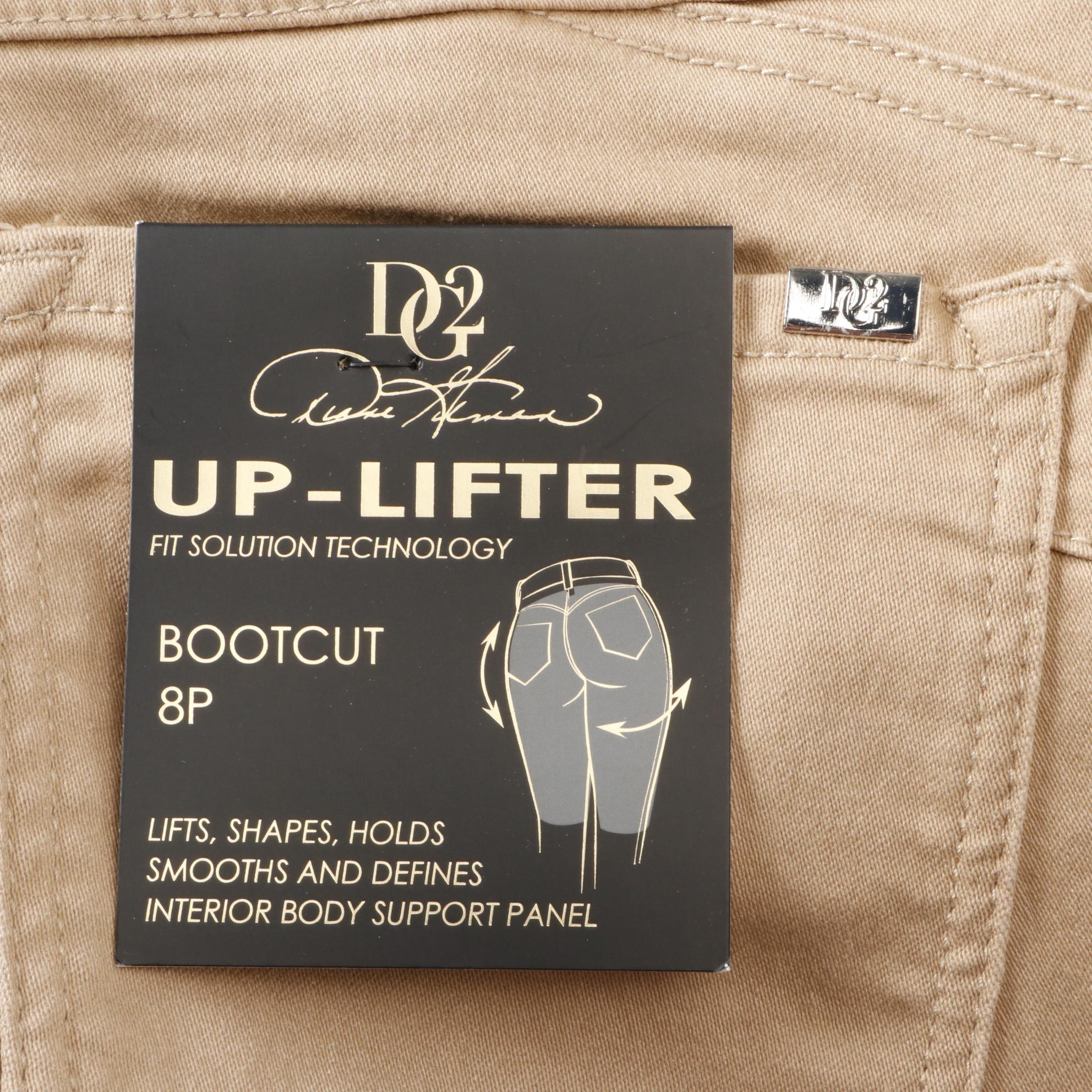 DG2 Five Pocket Bootcut Jeans in Denim and Colors with Cropped Jeans in Red