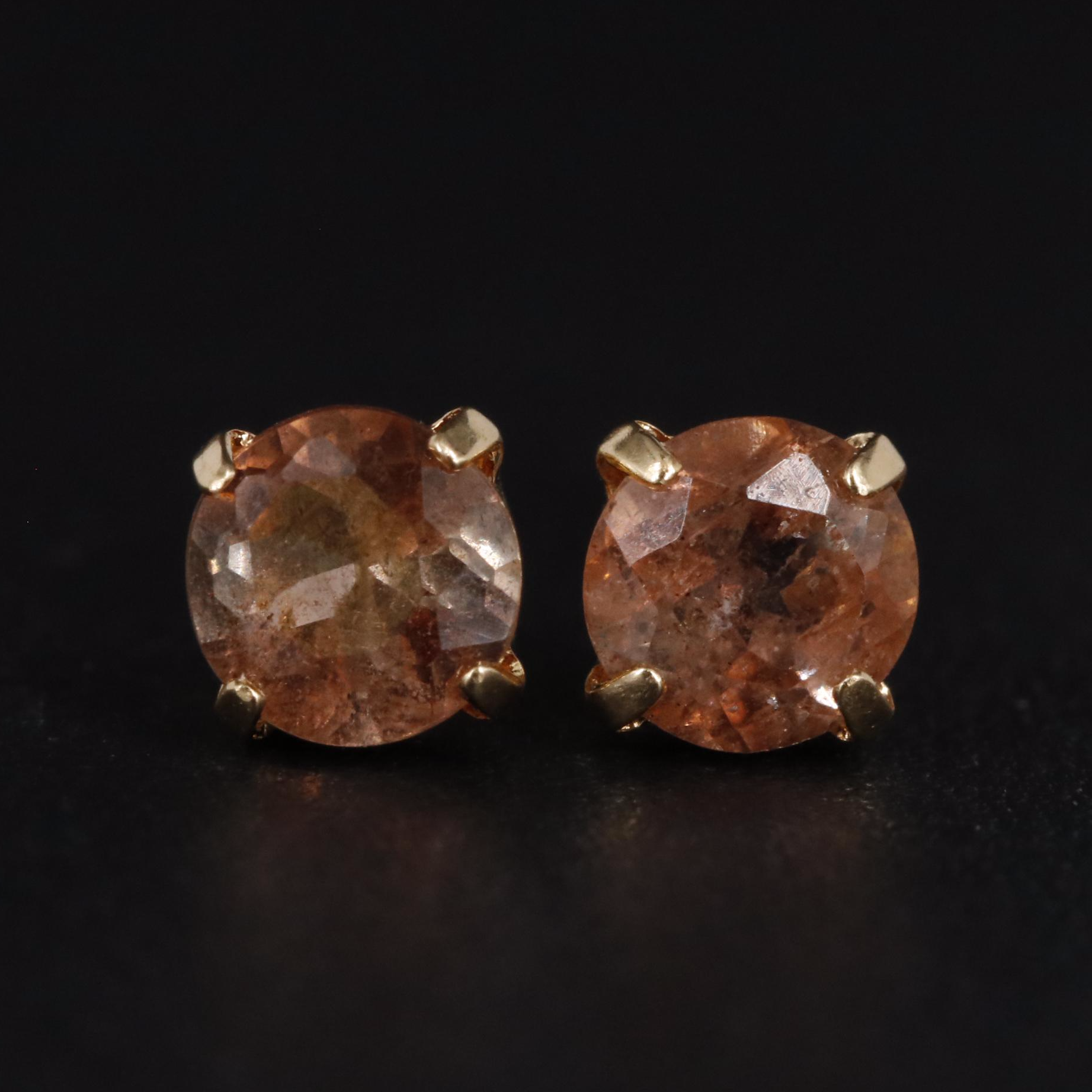 18K Andalusite Stud Earrings