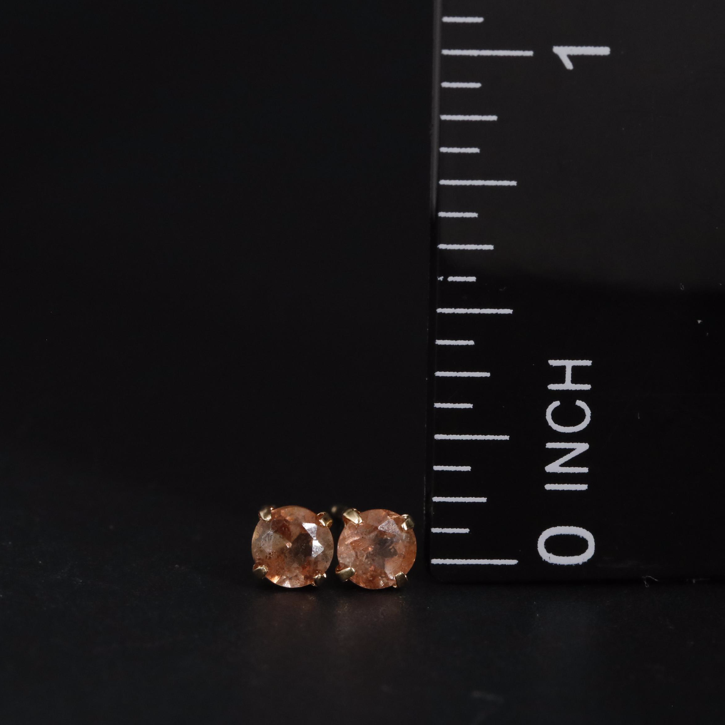 18K Andalusite Stud Earrings
