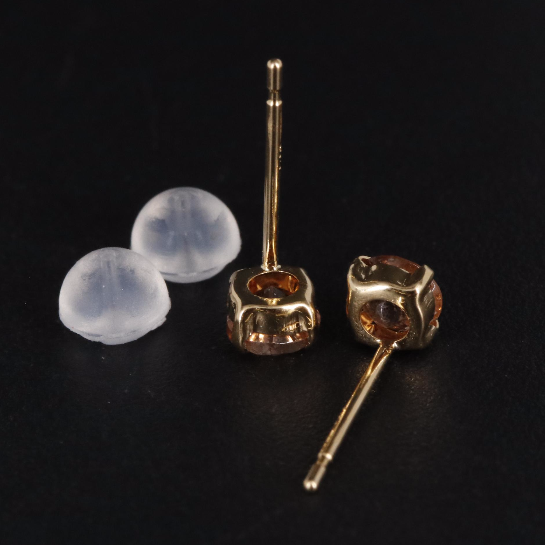 18K Andalusite Stud Earrings