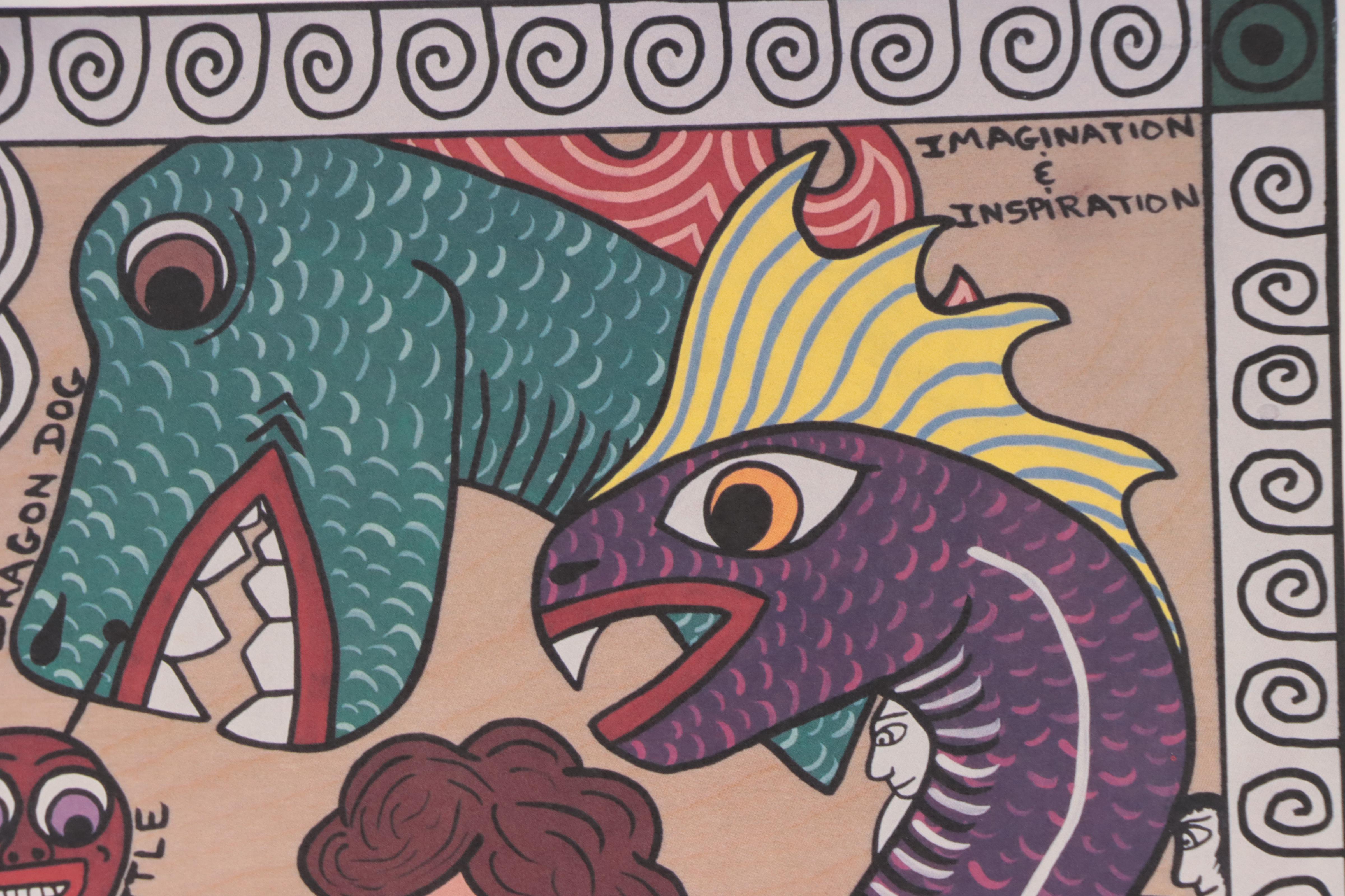 Michael Finster Offset Lithograph "The Collection," Late 20th Century