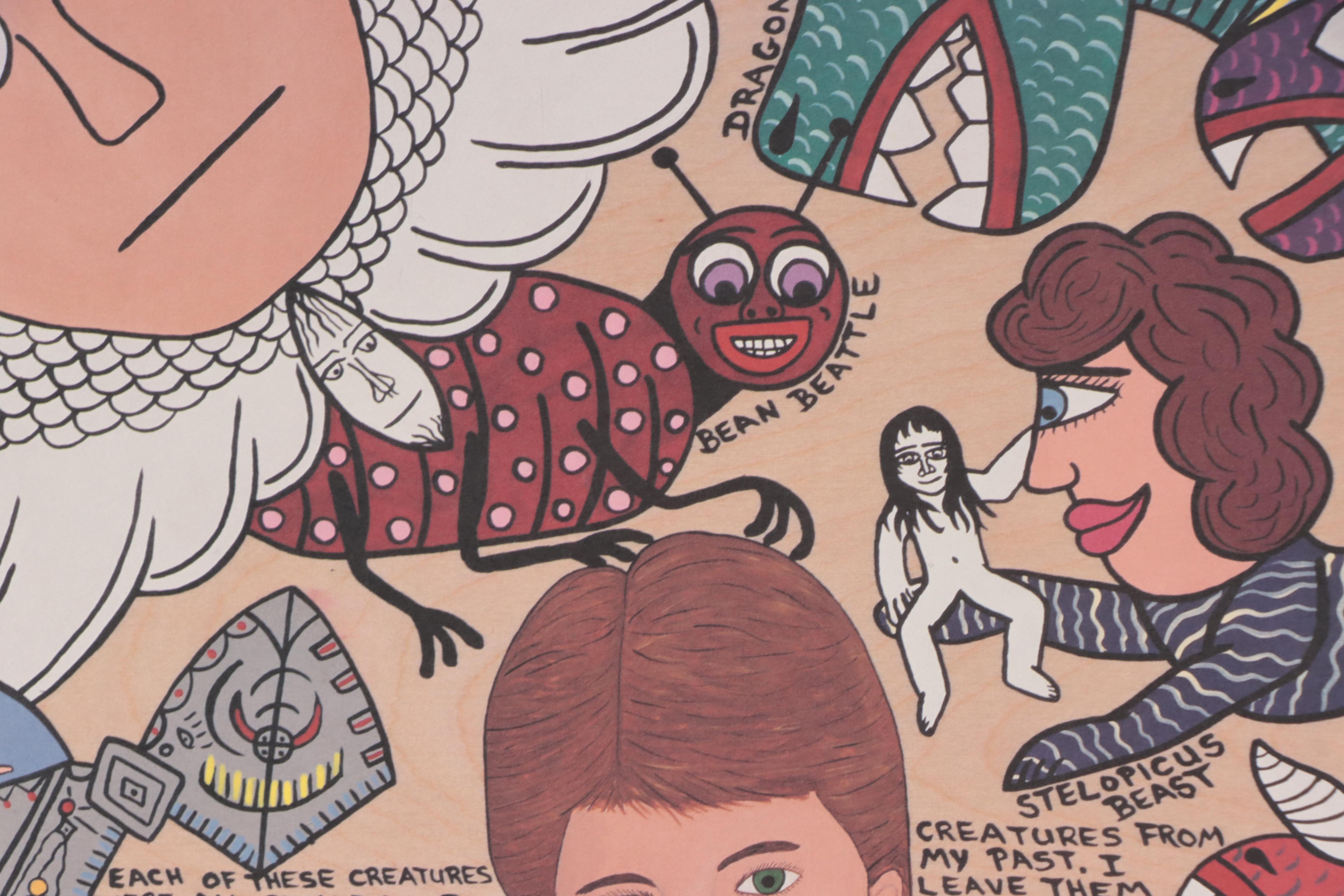 Michael Finster Offset Lithograph "The Collection," Late 20th Century