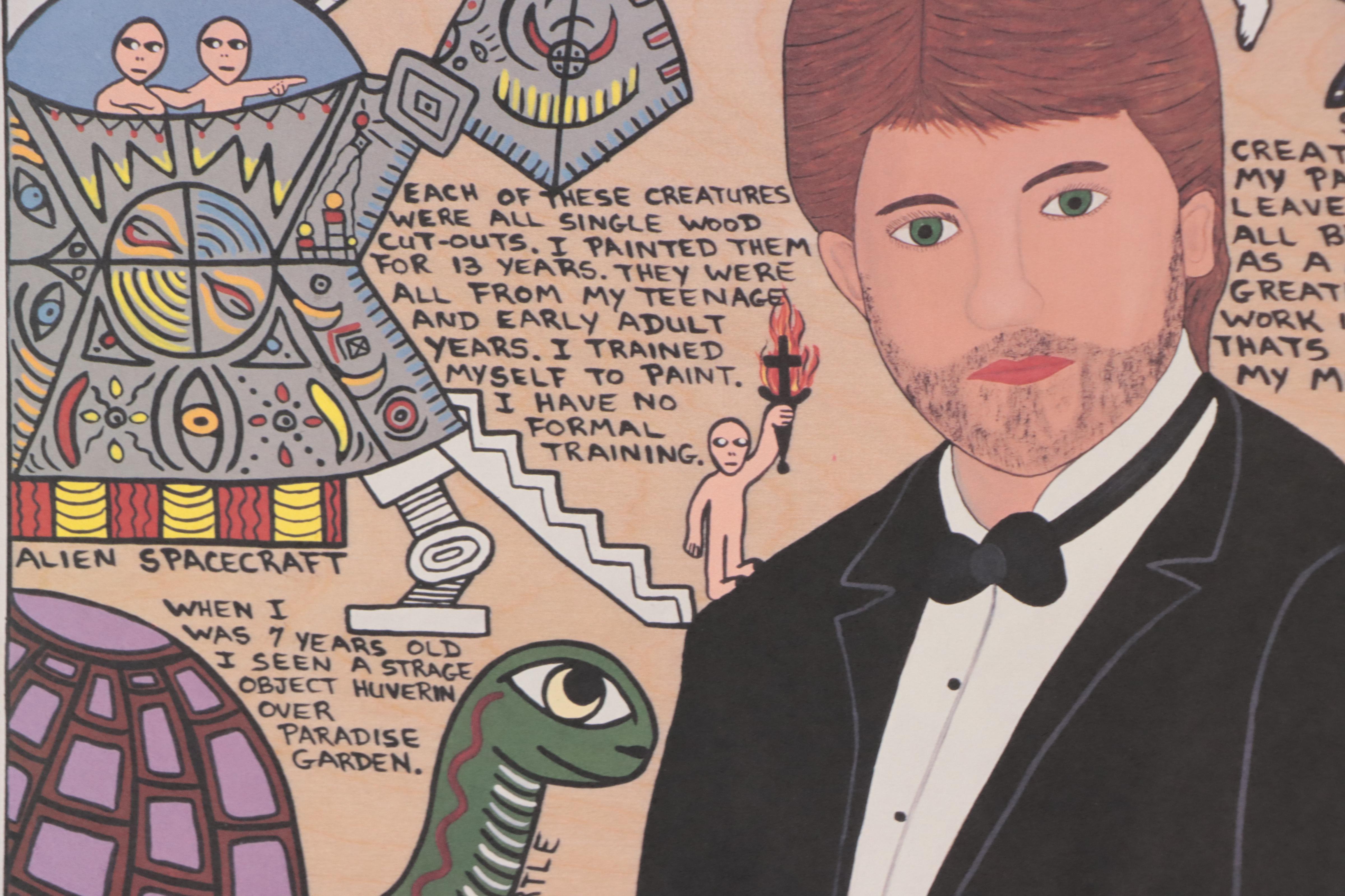 Michael Finster Offset Lithograph "The Collection," Late 20th Century