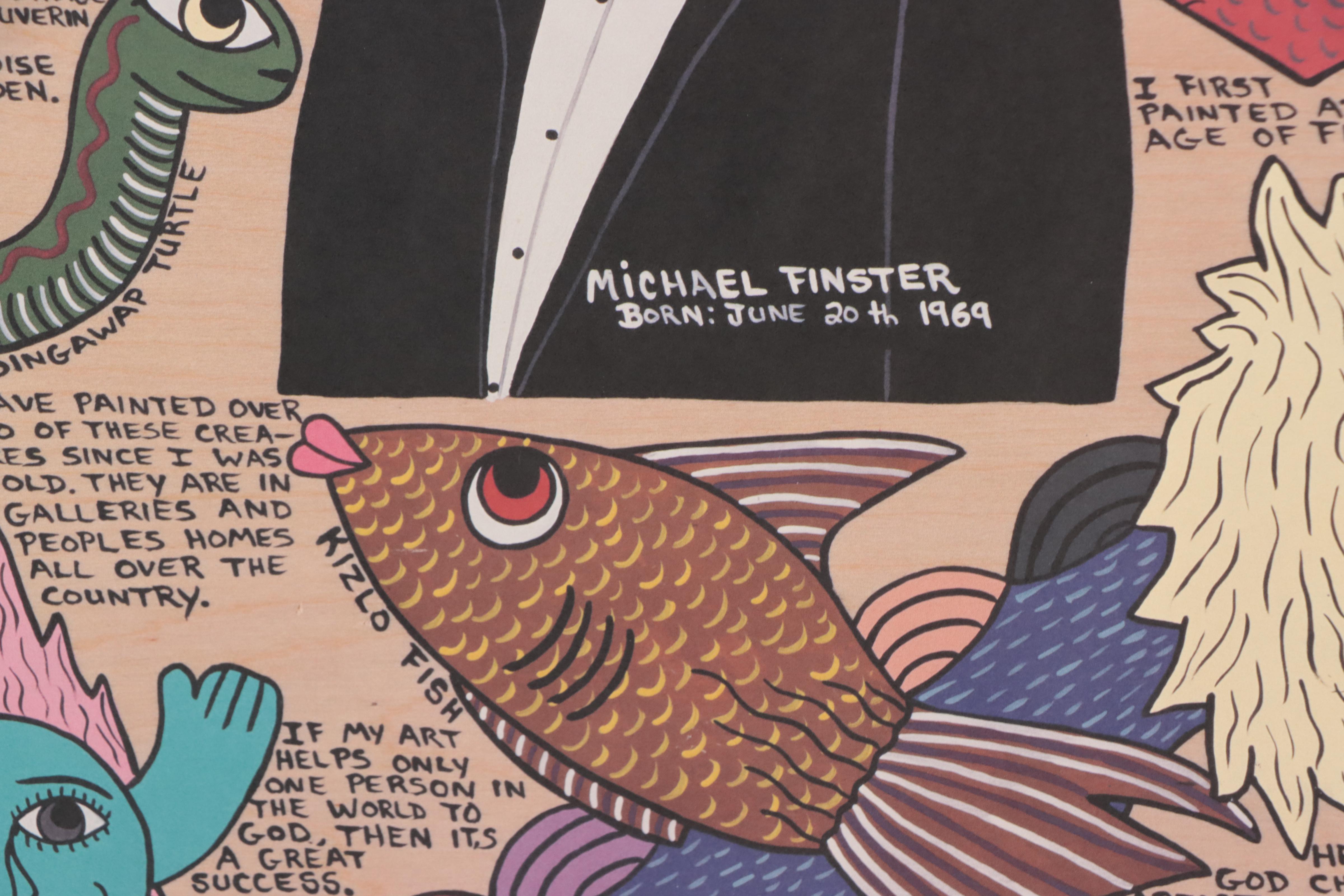 Michael Finster Offset Lithograph "The Collection," Late 20th Century