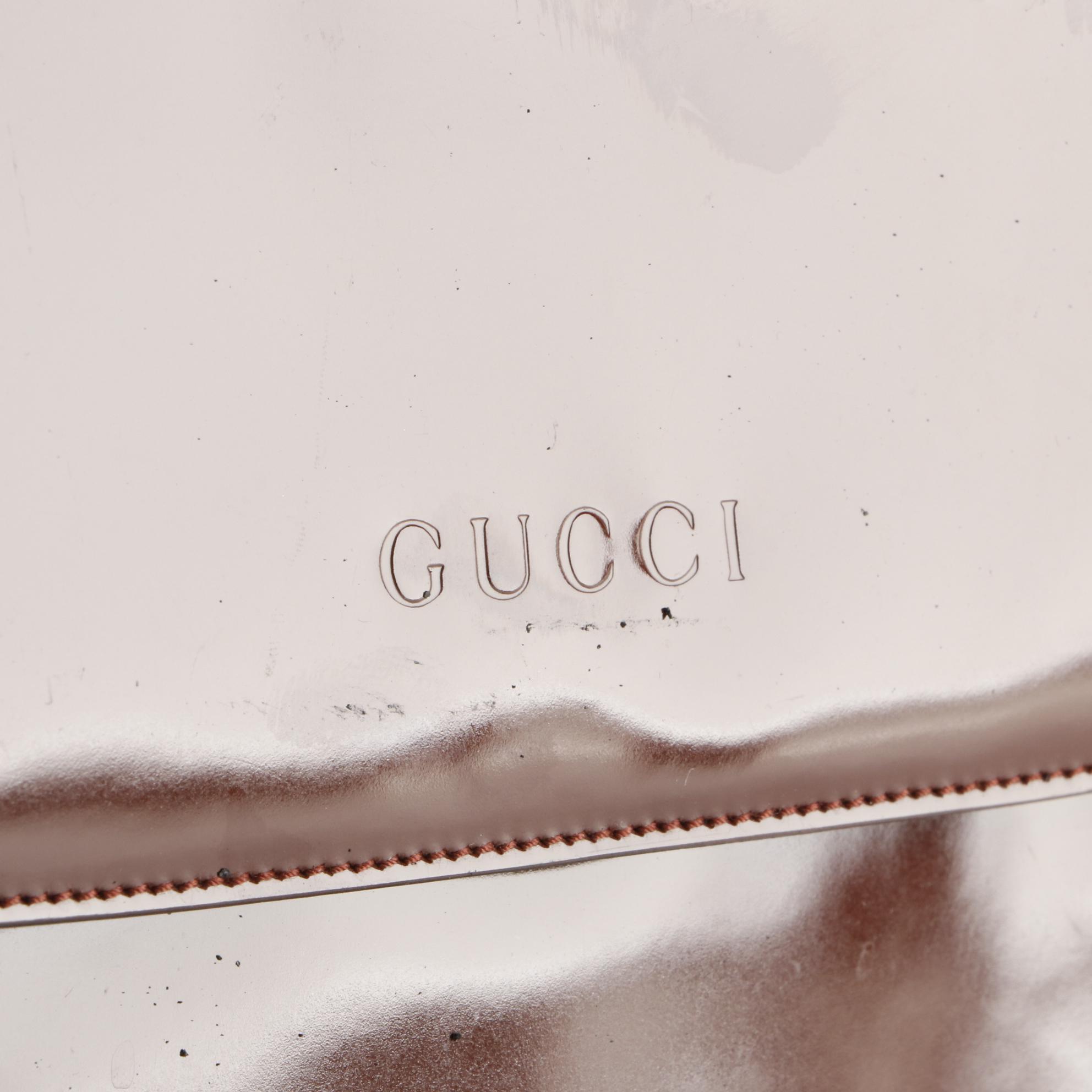 Gucci Glazed Leather Dome Top Shoulder Bag