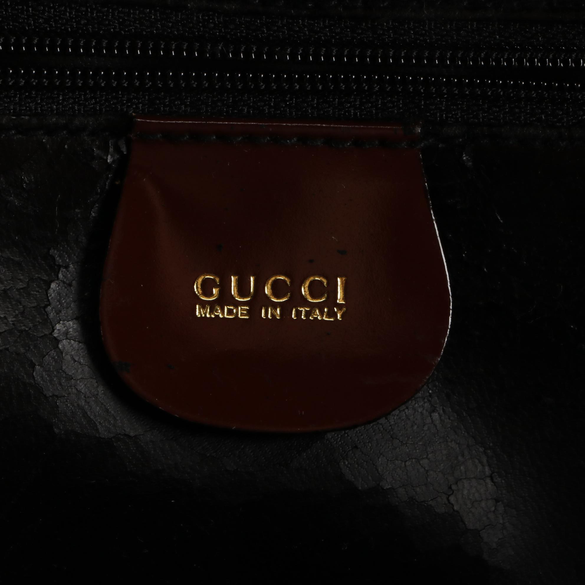 Gucci Glazed Leather Dome Top Shoulder Bag