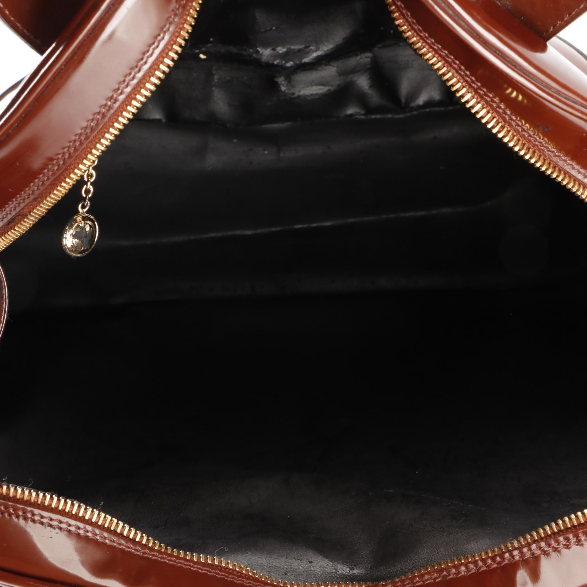 Gucci Glazed Leather Dome Top Shoulder Bag